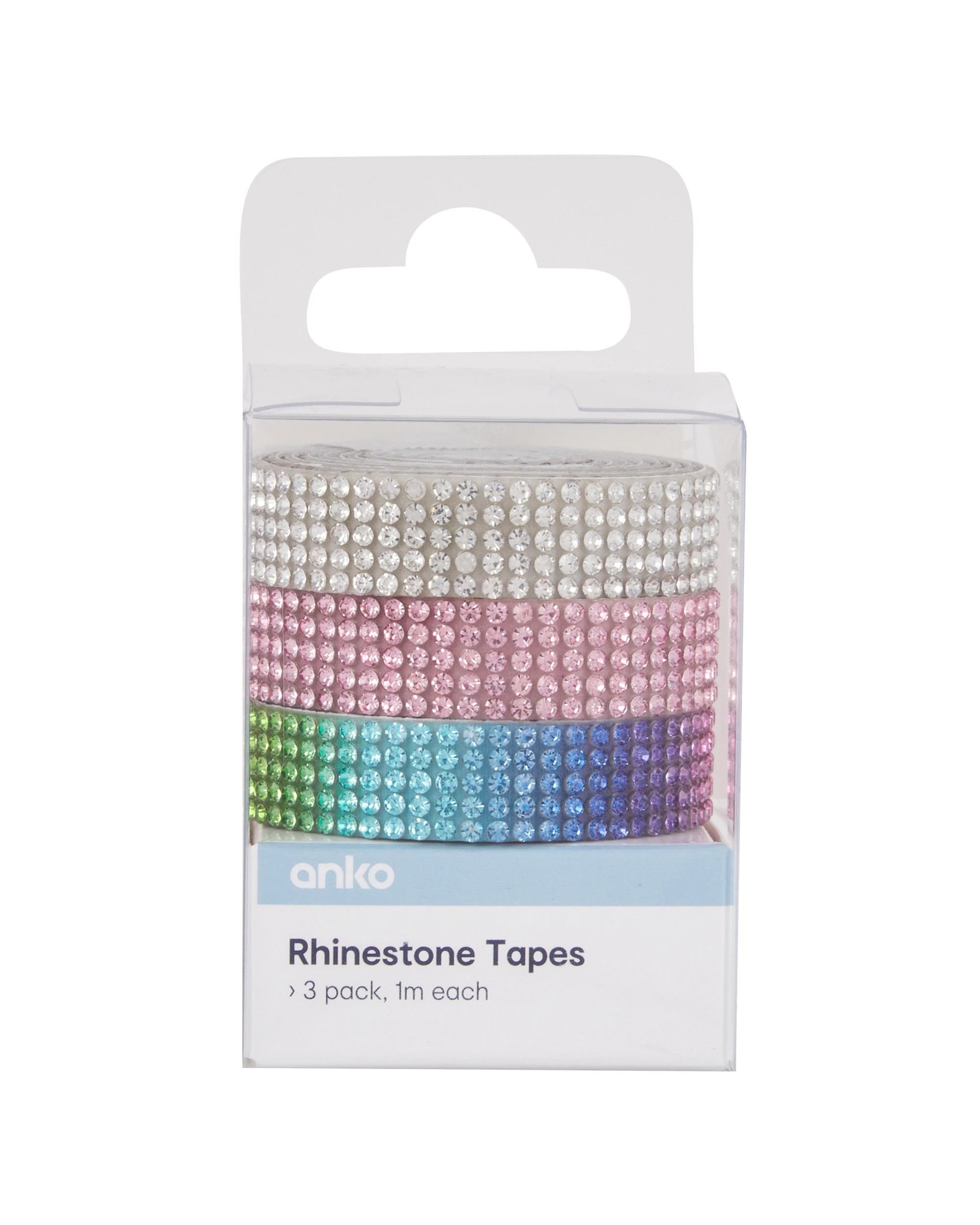 1 3 Pack Rhinestone Tapes, 1 of 3