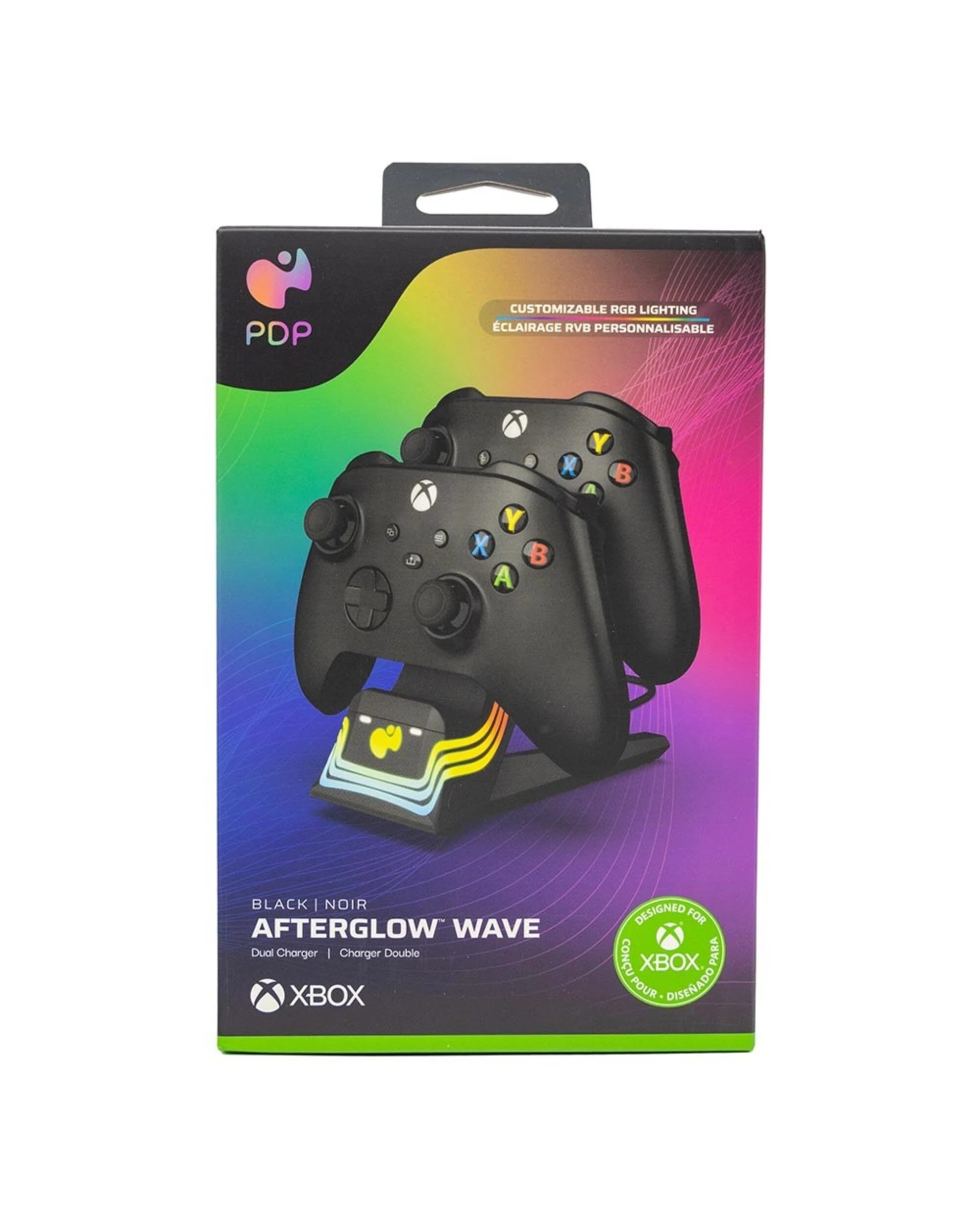 1 PDP - Afterglow Wave Dual Charger for Xbox - Black, 1 of 5