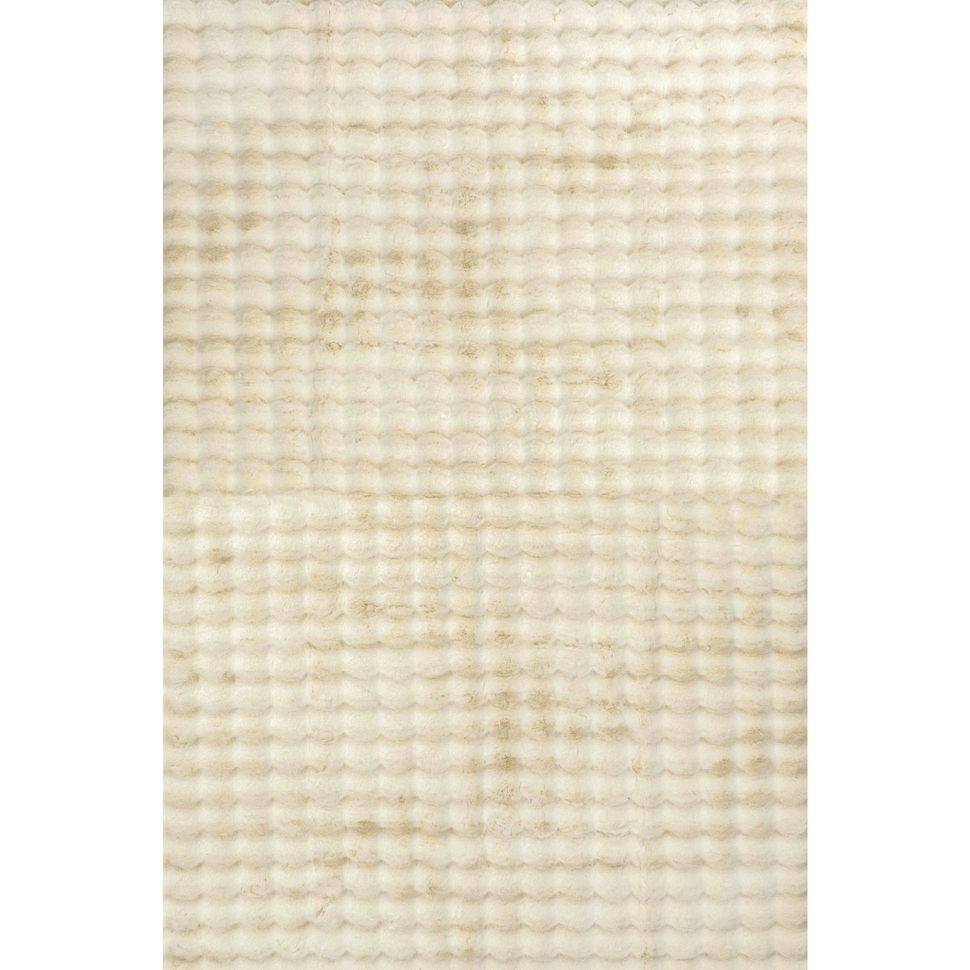 1 Common Ground Rugs PureForm 220x150cm - Medium Washable Pet Friendly Rug - White, 1 of 10
