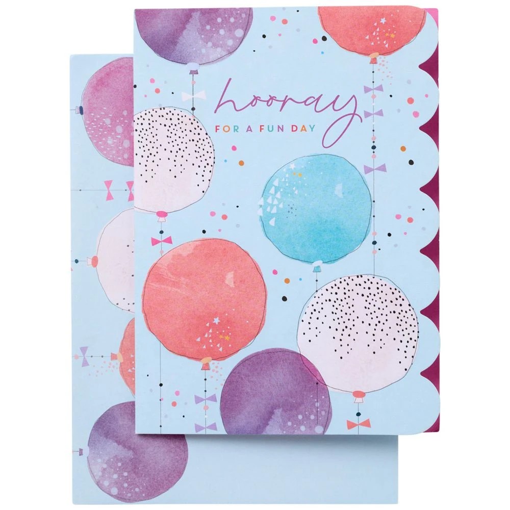 1 Lasting Impressions Happy Birthday Card Hooray Balloons, 1 of 2