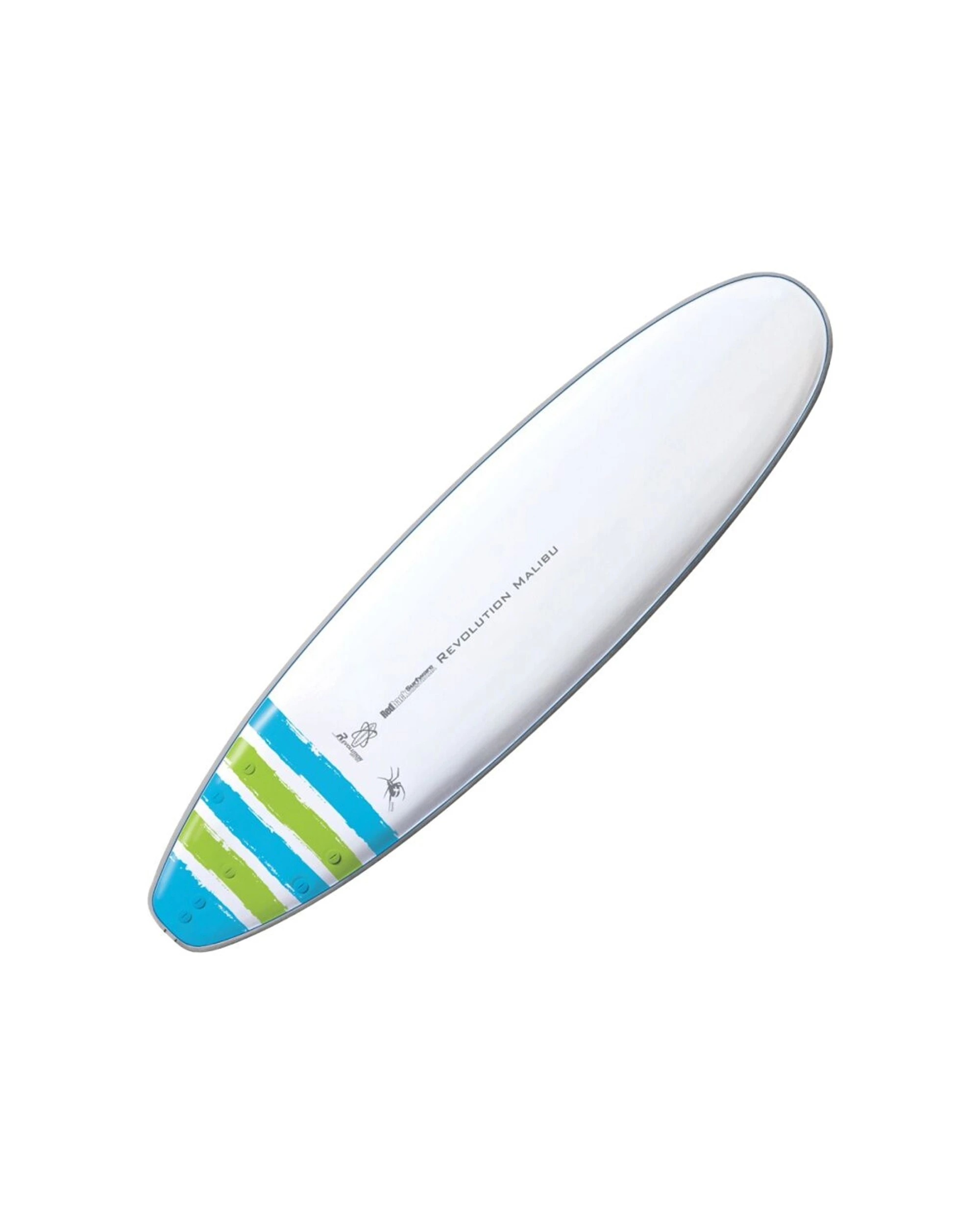 1 Redback Revolution Malibu Longboard Surfboard W/ Bamboo Composite Bue 8ft - Blue, 1 of 1