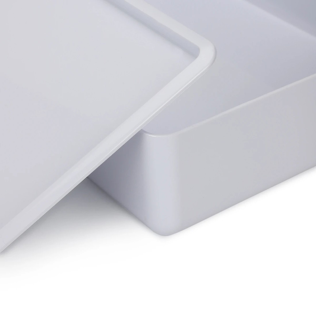 4 6L Smooth and Shiny Plastic Tub - White, 4 of 7