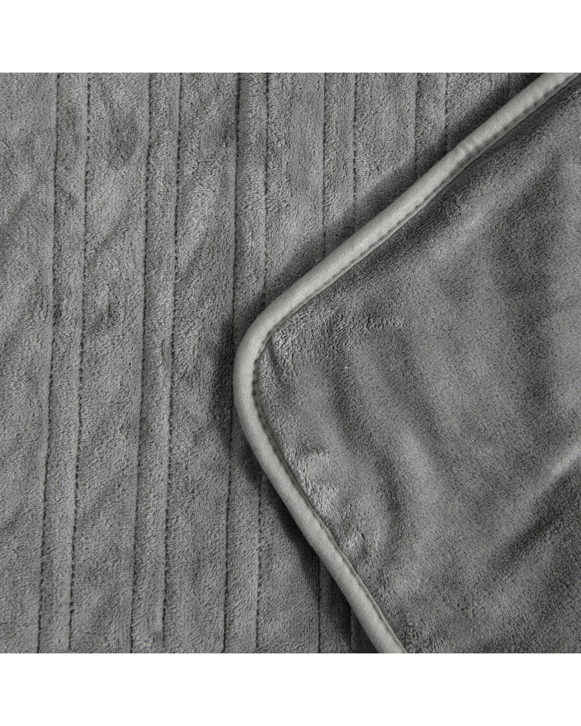 4 Dreamaker Kingston Coral Fleece Electric Heated Throw Blanket 130x160cm - Silver, 4 of 7