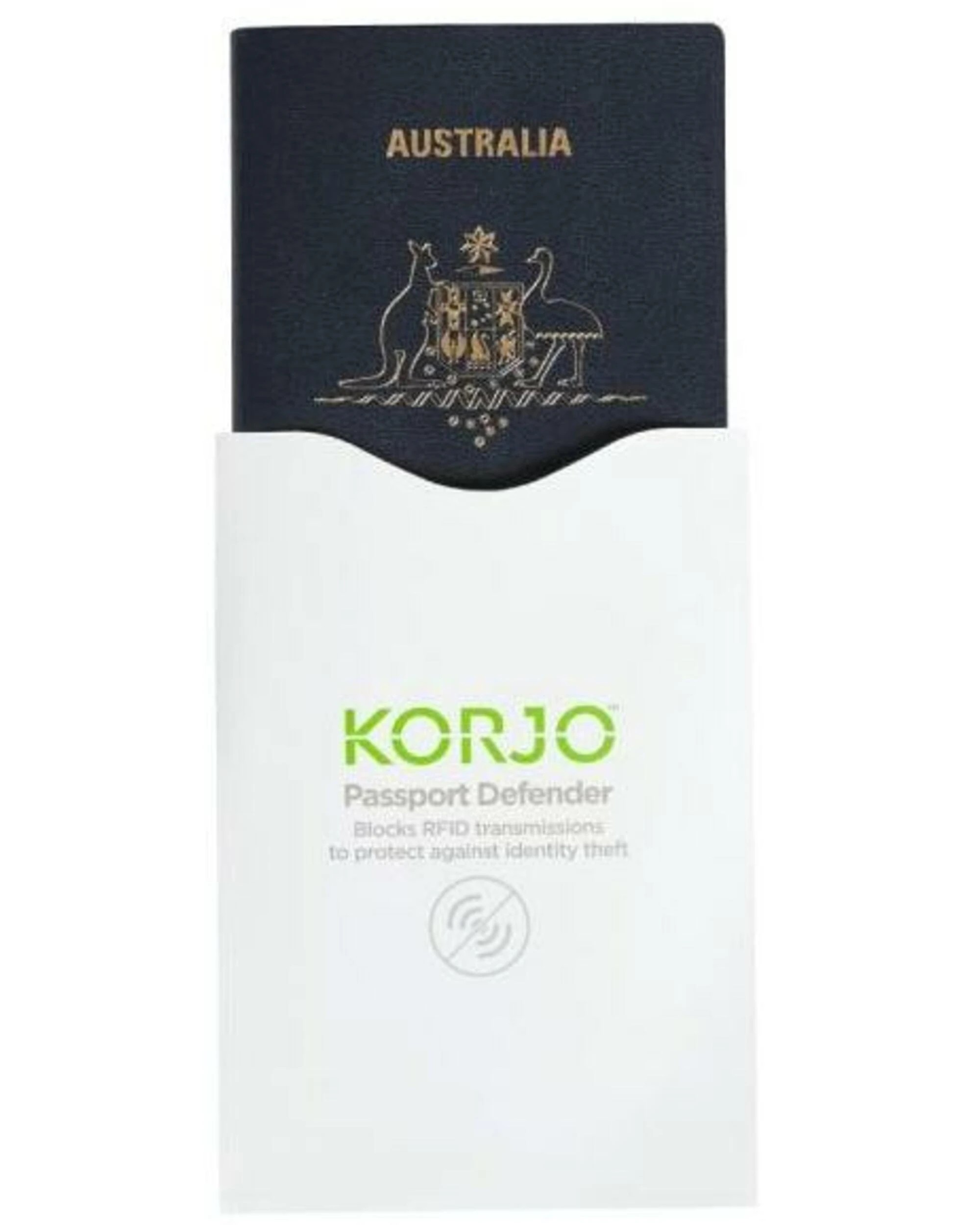 3 Korjo RFID Passport Defender Sleeves - 2-Pack - White, 3 of 3
