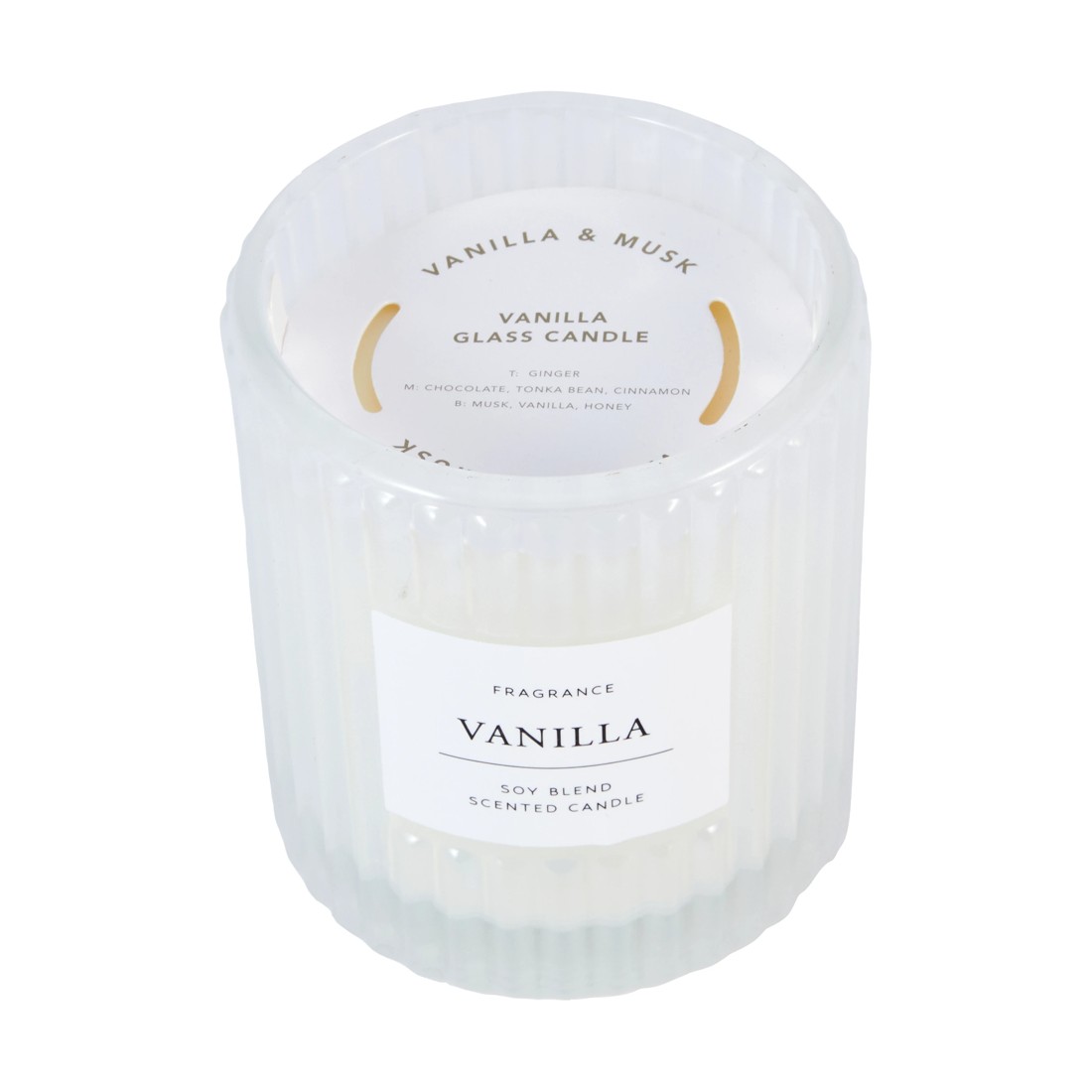 4 Vanilla Glass Candle, 4 of 4