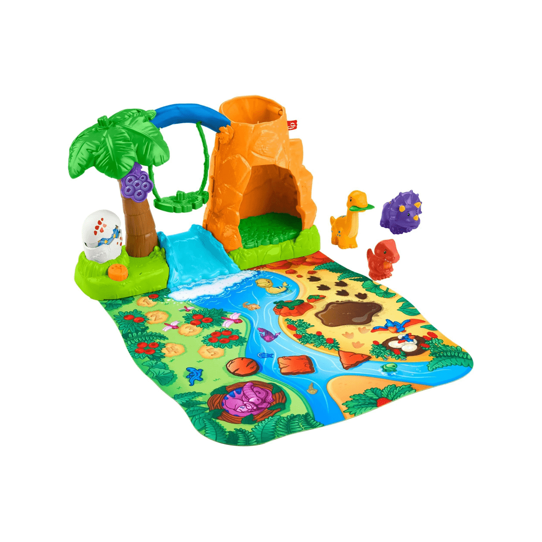 2 Mattel Fisher-Price Little People Dinosaur Village & Play Mat Toddler Playset - Multi, 2 of 6
