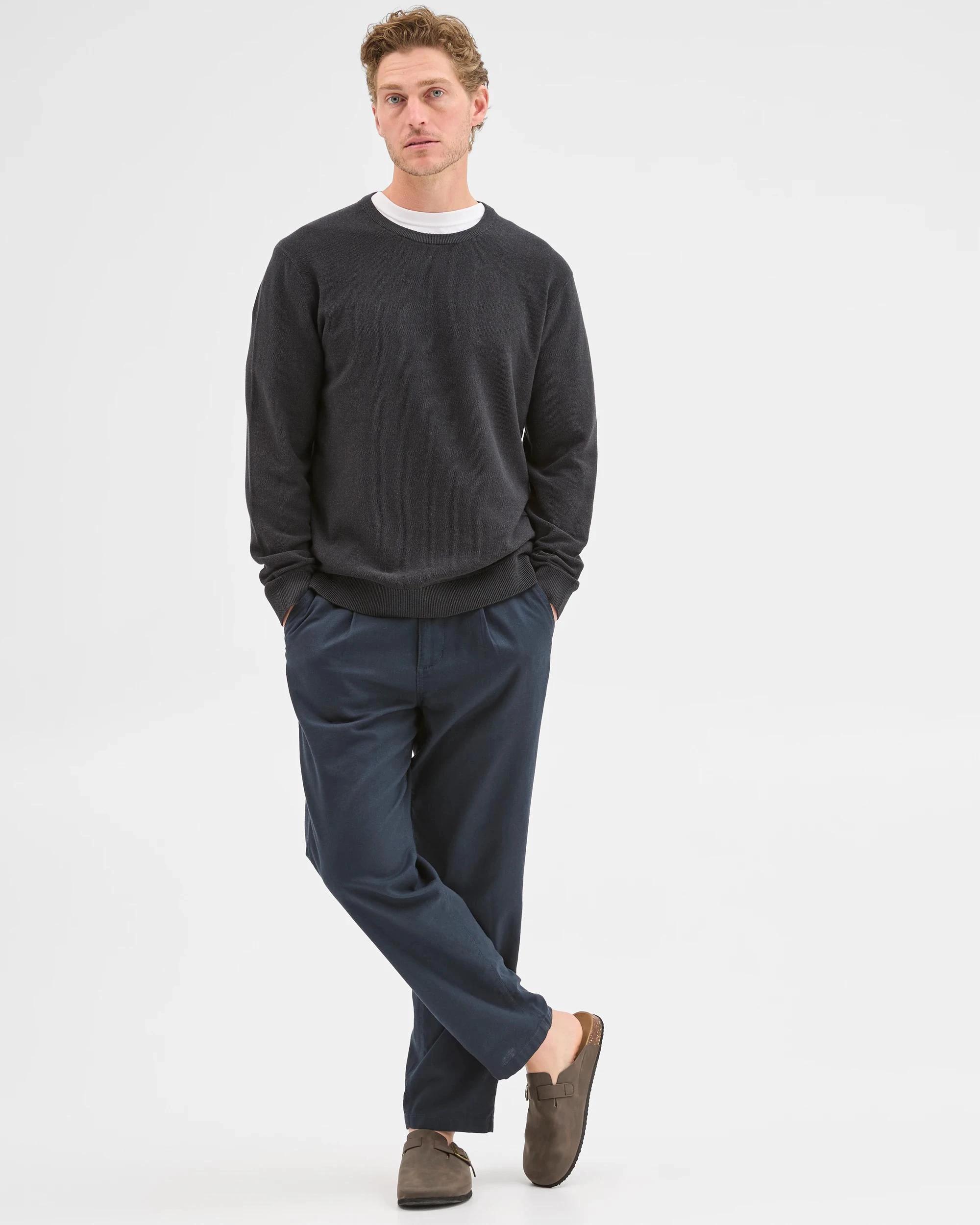 2 Target Australian Cotton Crew Knit Jumper BLACK MARLE, 2 of 6