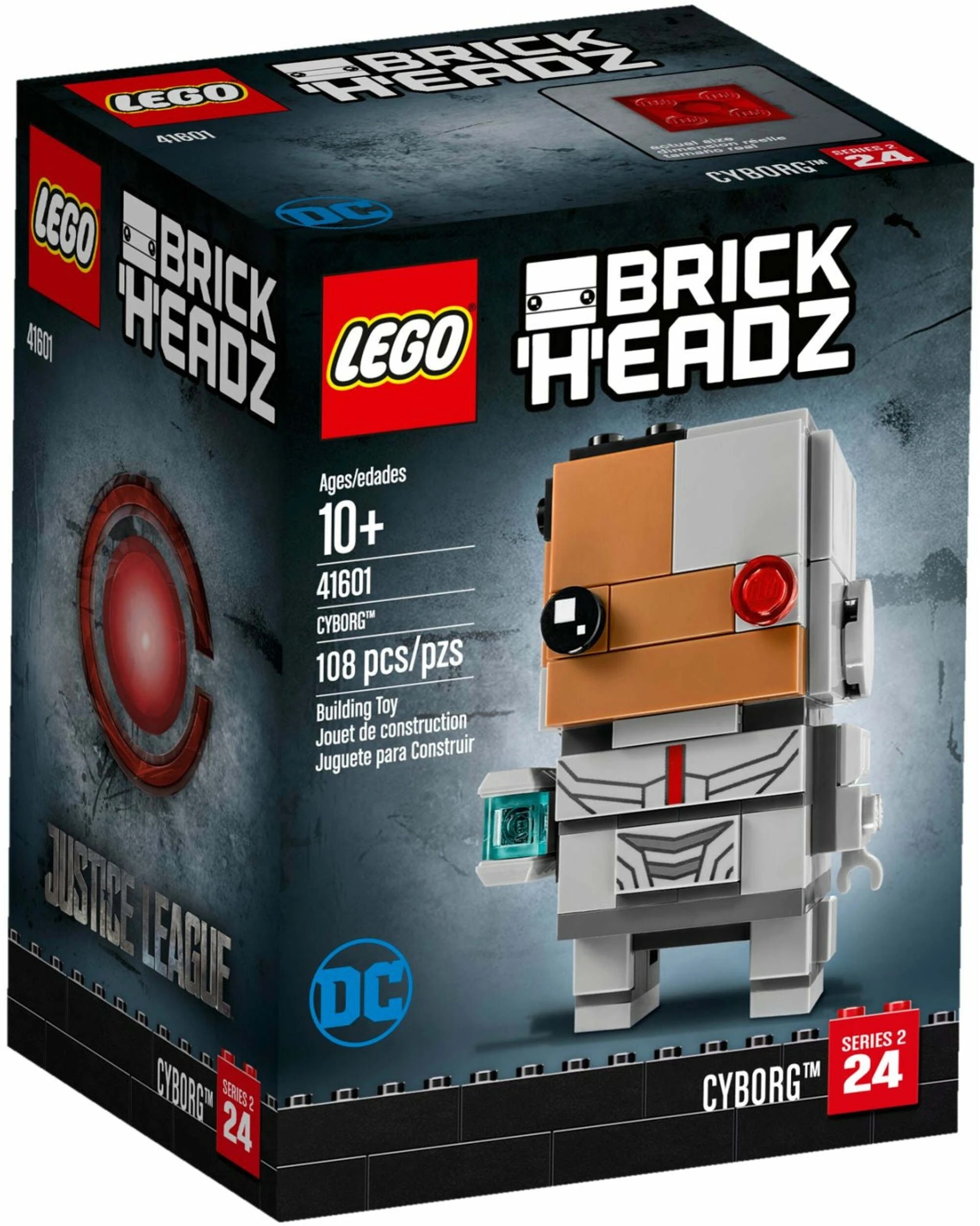 1 LEGO 41601 Cyborg BrickHeadz Justice League Building Kit, 1 of 2