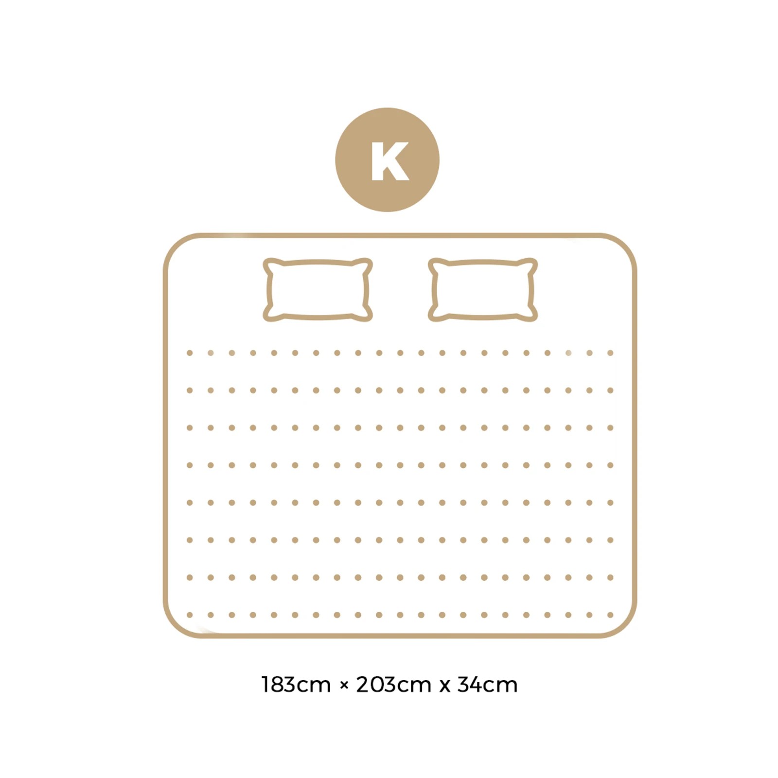 4 Bedra Bedding King Mattress Cool Gel Foam Pocket Spring 34cm With Pillows
 - Multi, 4 of 10