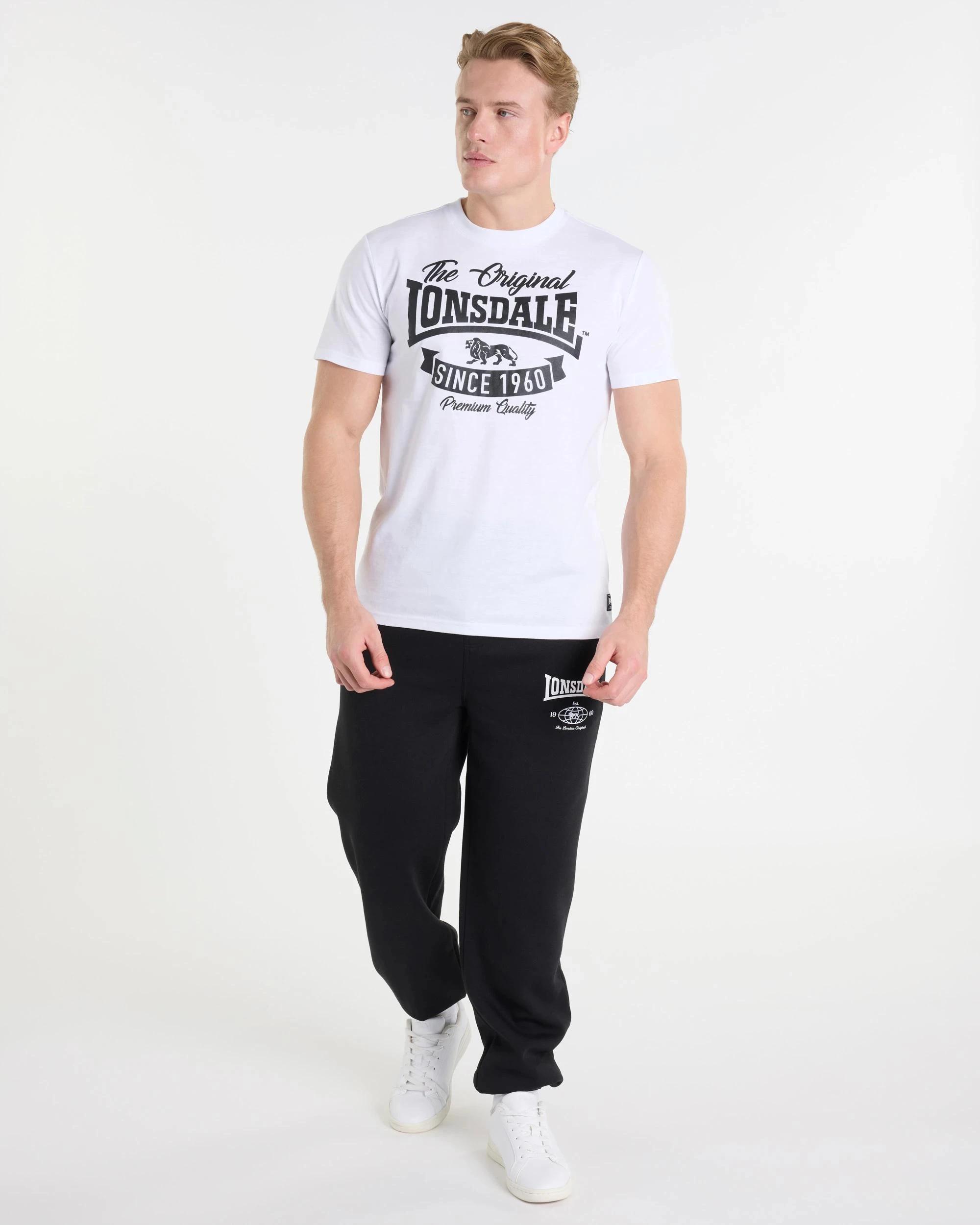 5 Active Core T-Shirt - Lonsdale London LOCKUP WHITE, 5 of 5