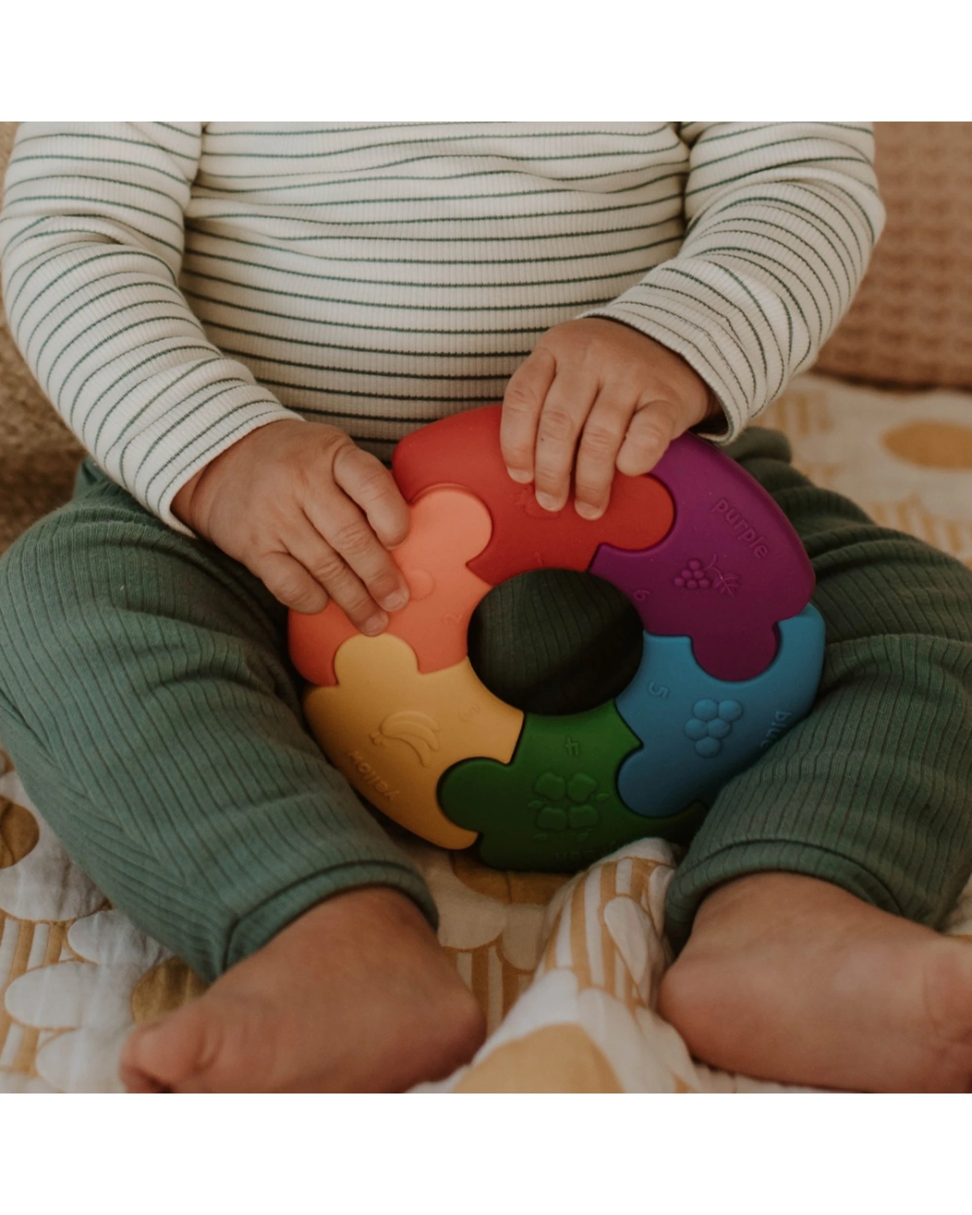 4 Jellystone Designs Colour Wheel Puzzle Sensory Baby Educational Toy Bright - Multi, 4 of 5