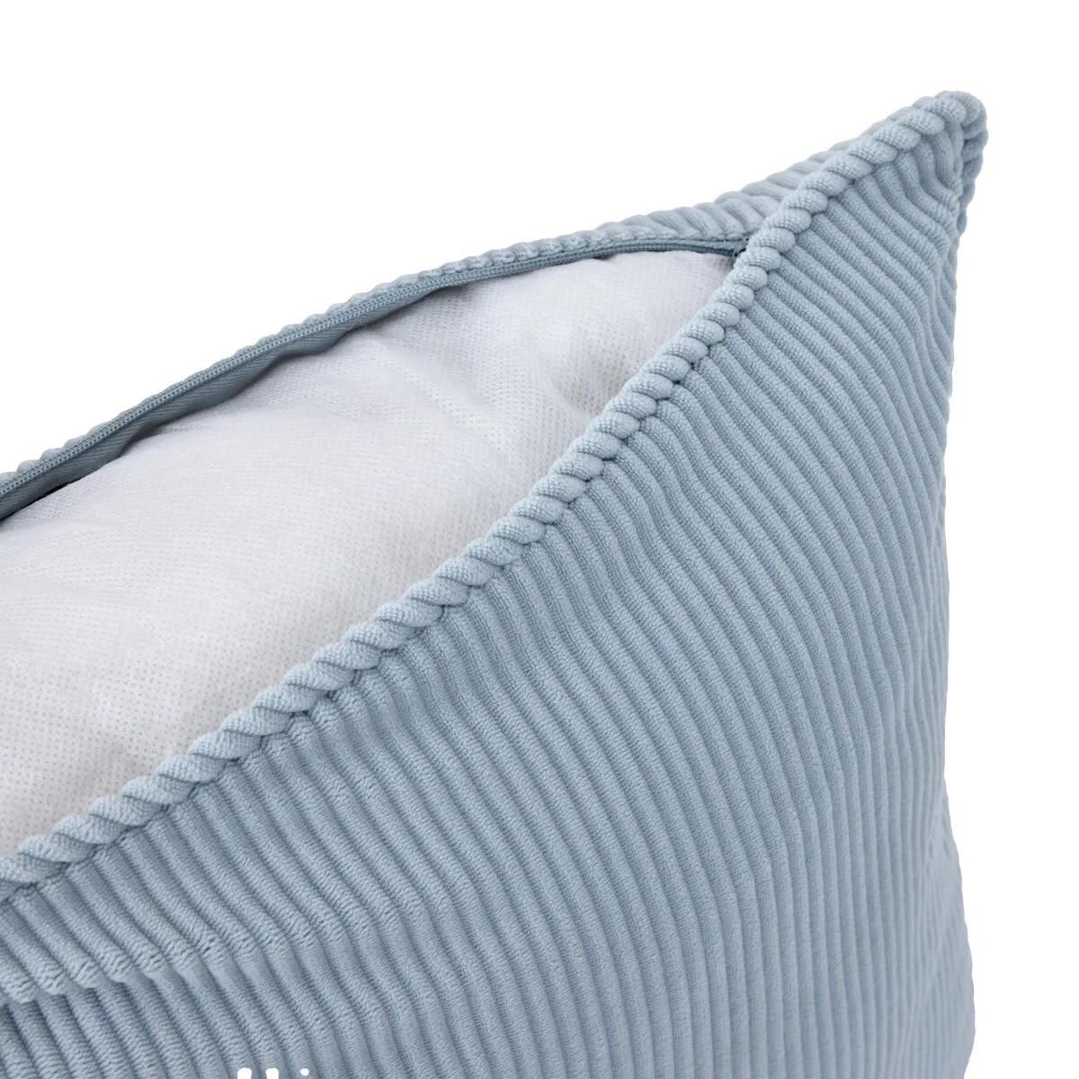 5 43cm Corduroy Cushion - Blue, 5 of 6