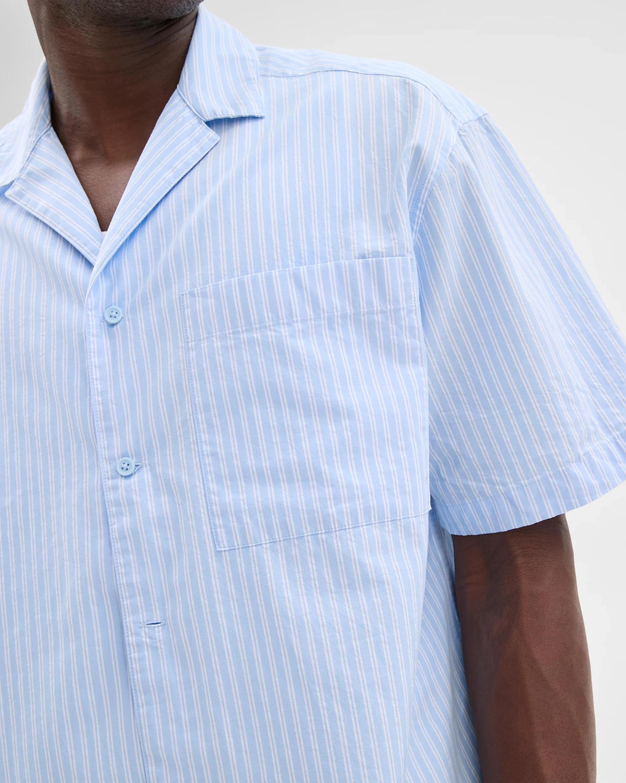 6 Australian Cotton Stripe Shirt - Commons BLUE / STRIPE, 6 of 7