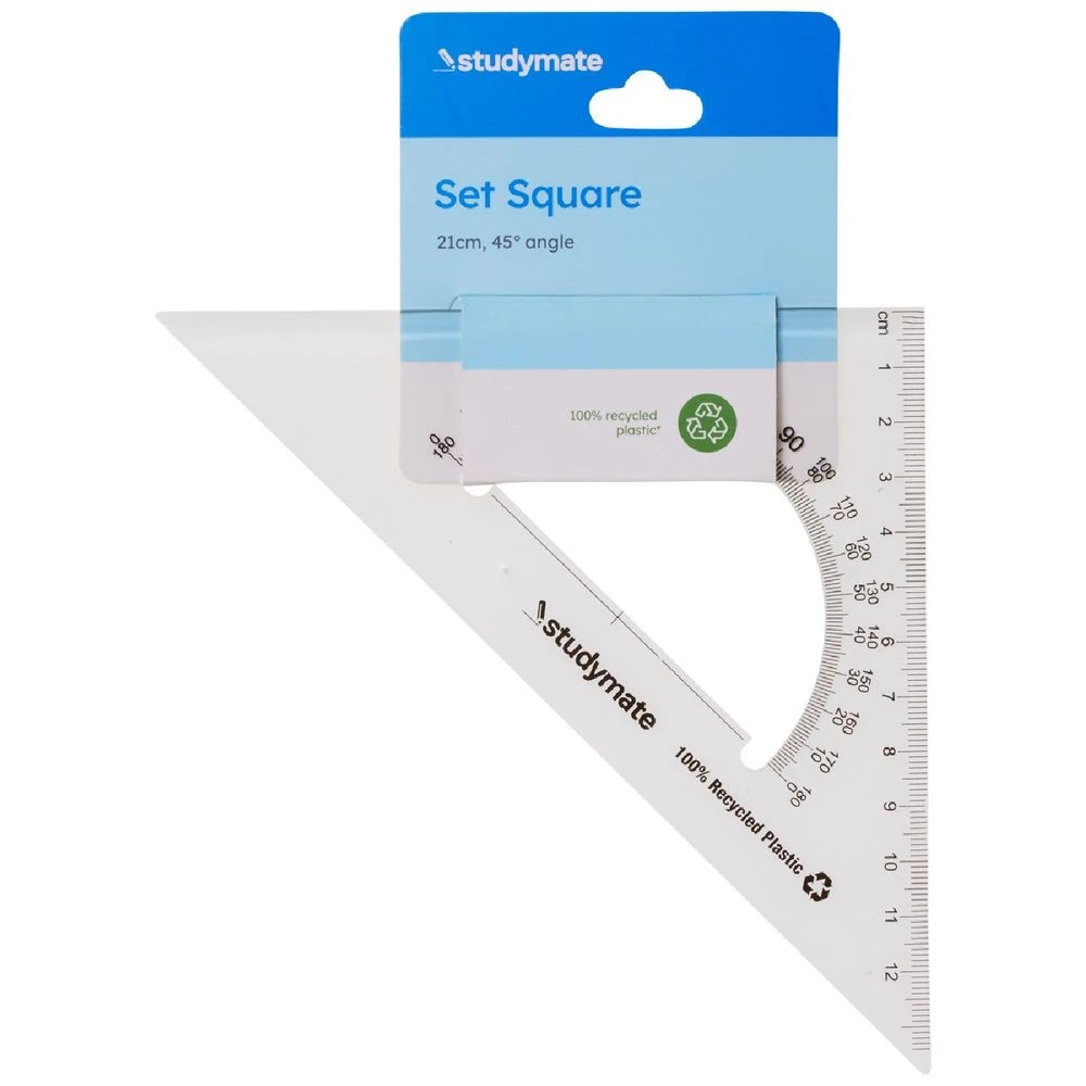 2 Studymate 21cm 45 Degrees Set Square, 2 of 2