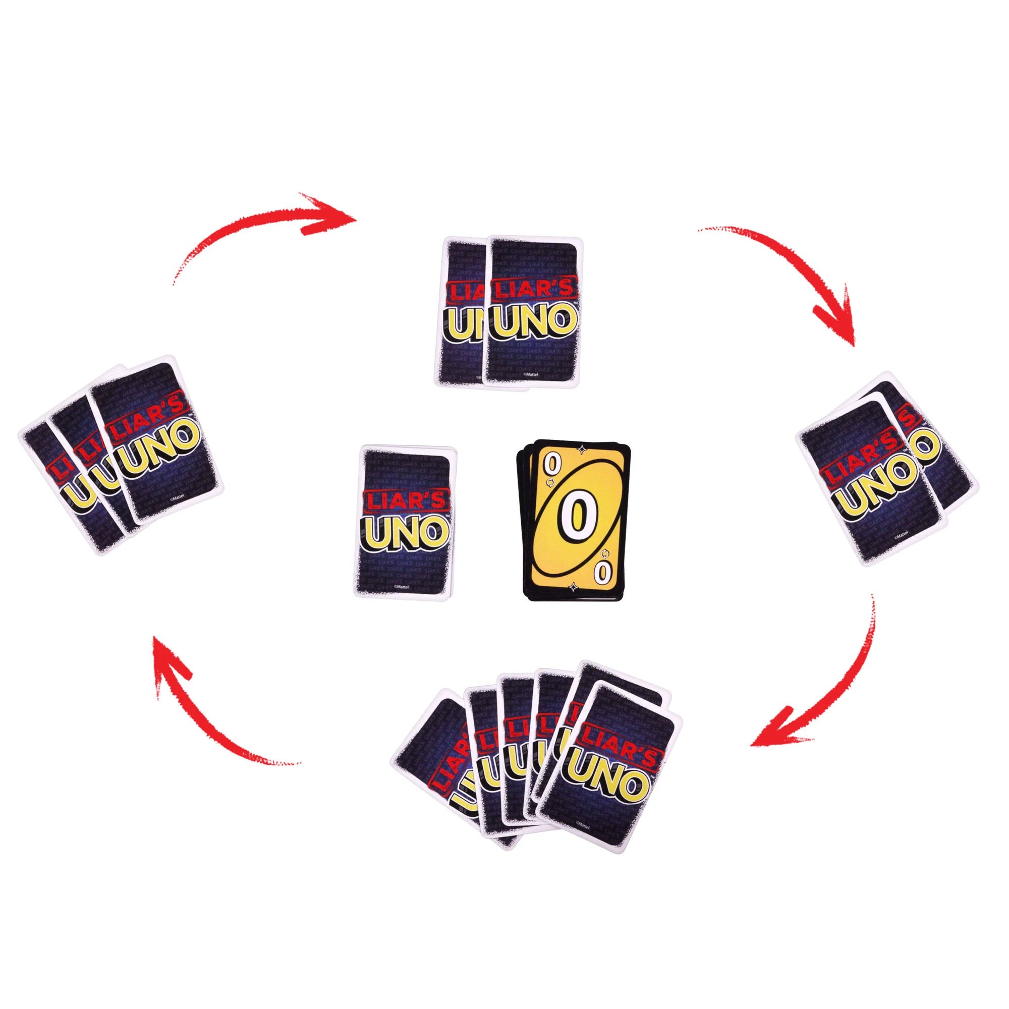 4 Liar’s UNO Trust No One Card Game, 4 of 6