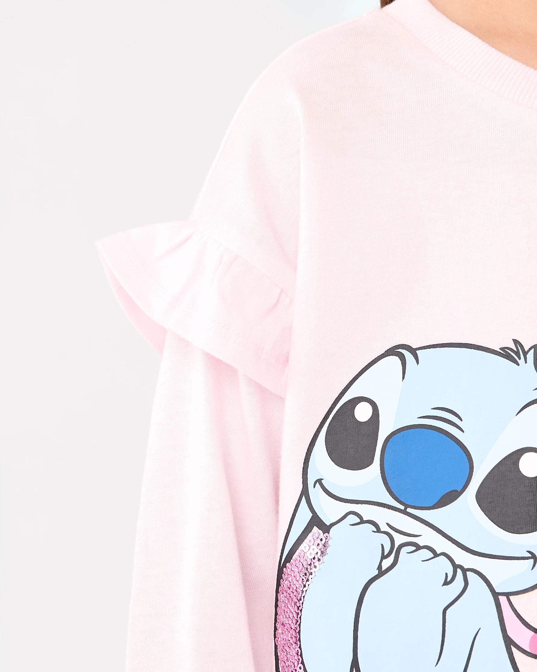 5 Disney Lilo & Stitch License Long Sleeve T-shirt Stitch, 5 of 7