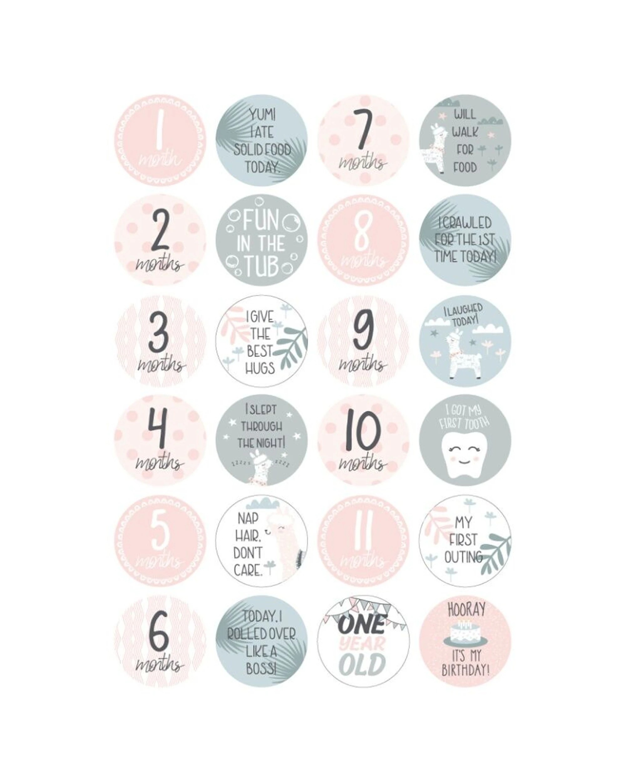 6 Little Haven Botanical Leaf Bedding Bundle 6pc Cot Set With Milestone Cards - Multi, 6 of 7