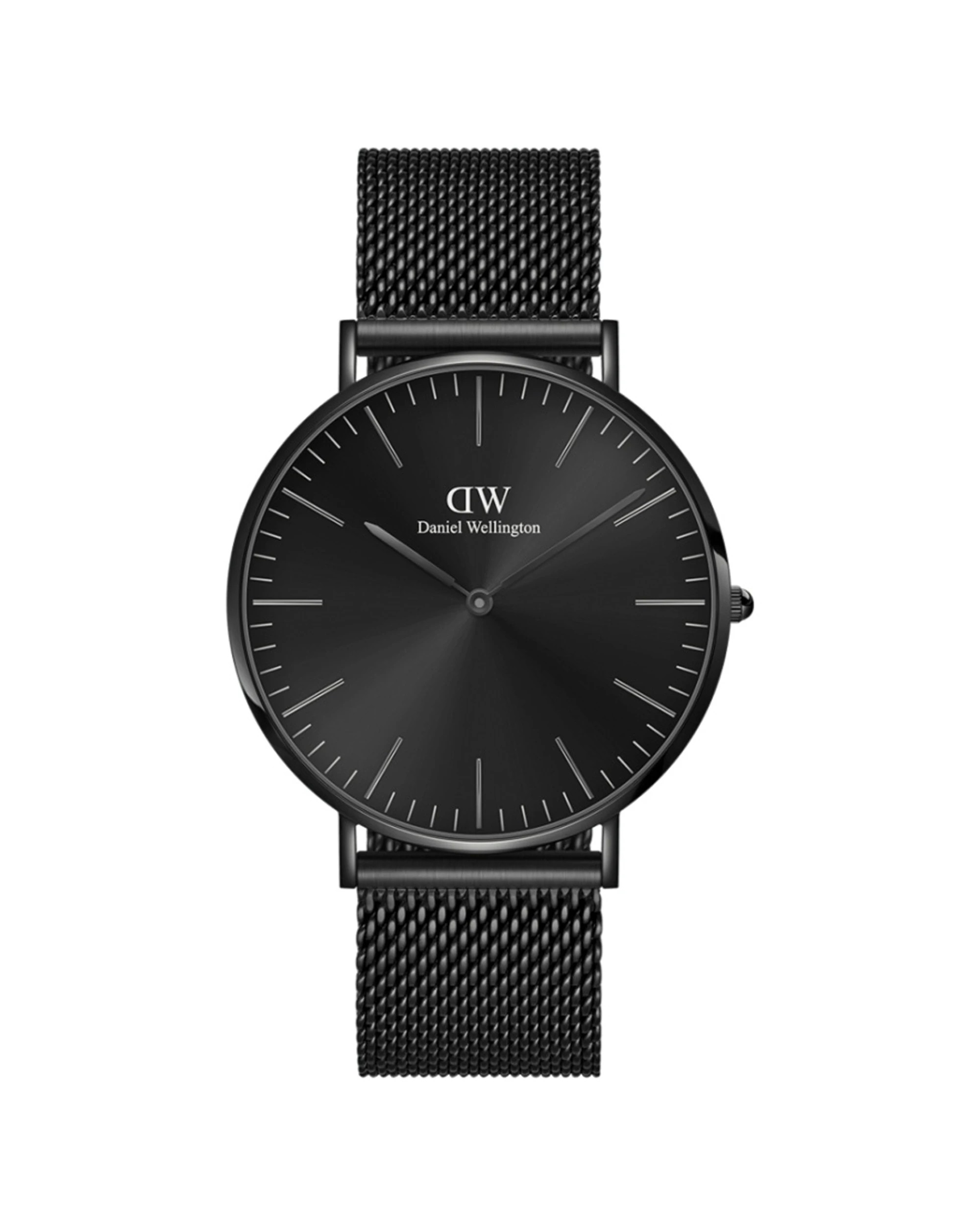 1 Daniel Wellington Classic 40mm Ashfield Black Onyx Mesh Watch, 1 of 6