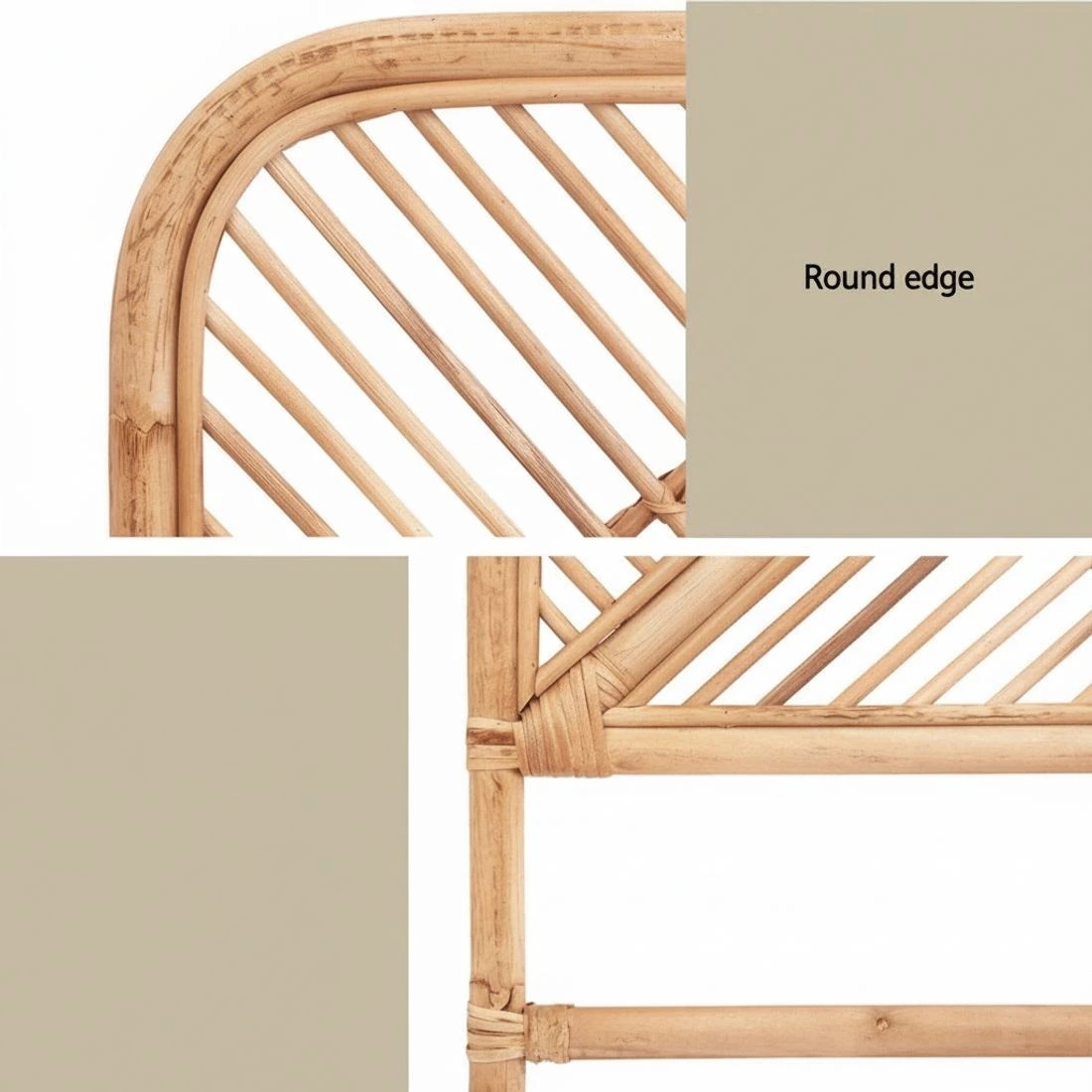 7 Artiss Bed Headboard Double Bedhead Rattan - Natural, 7 of 7