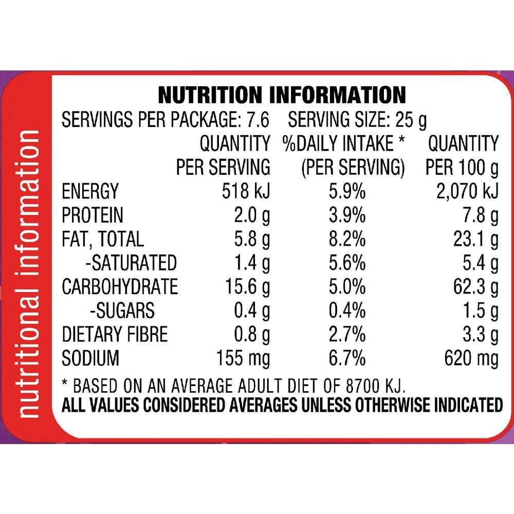 5 Arnott's Pizza Shapes 185g, 5 of 5