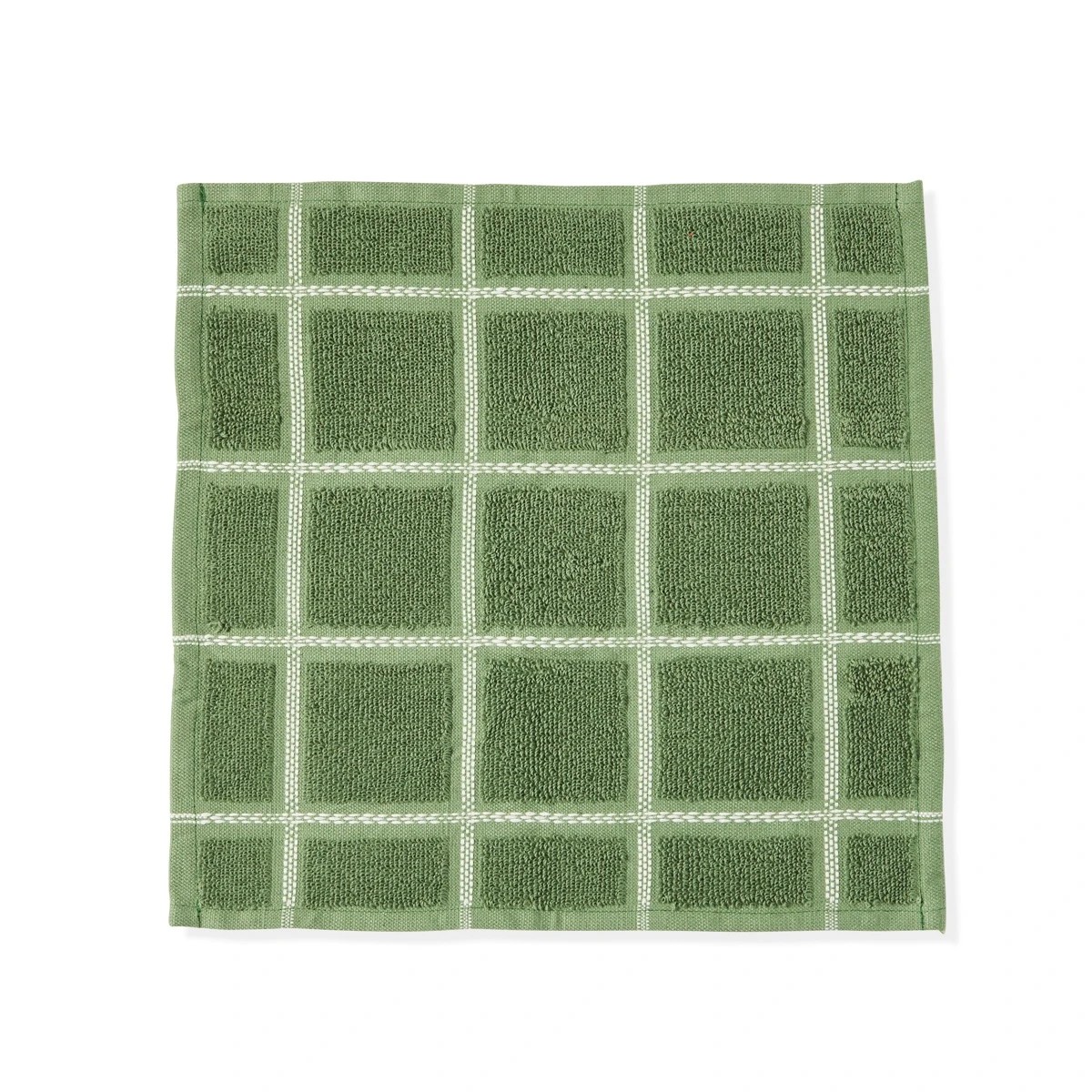 4 Pack of 3 Terry Dish Cloths - Green, 4 of 6