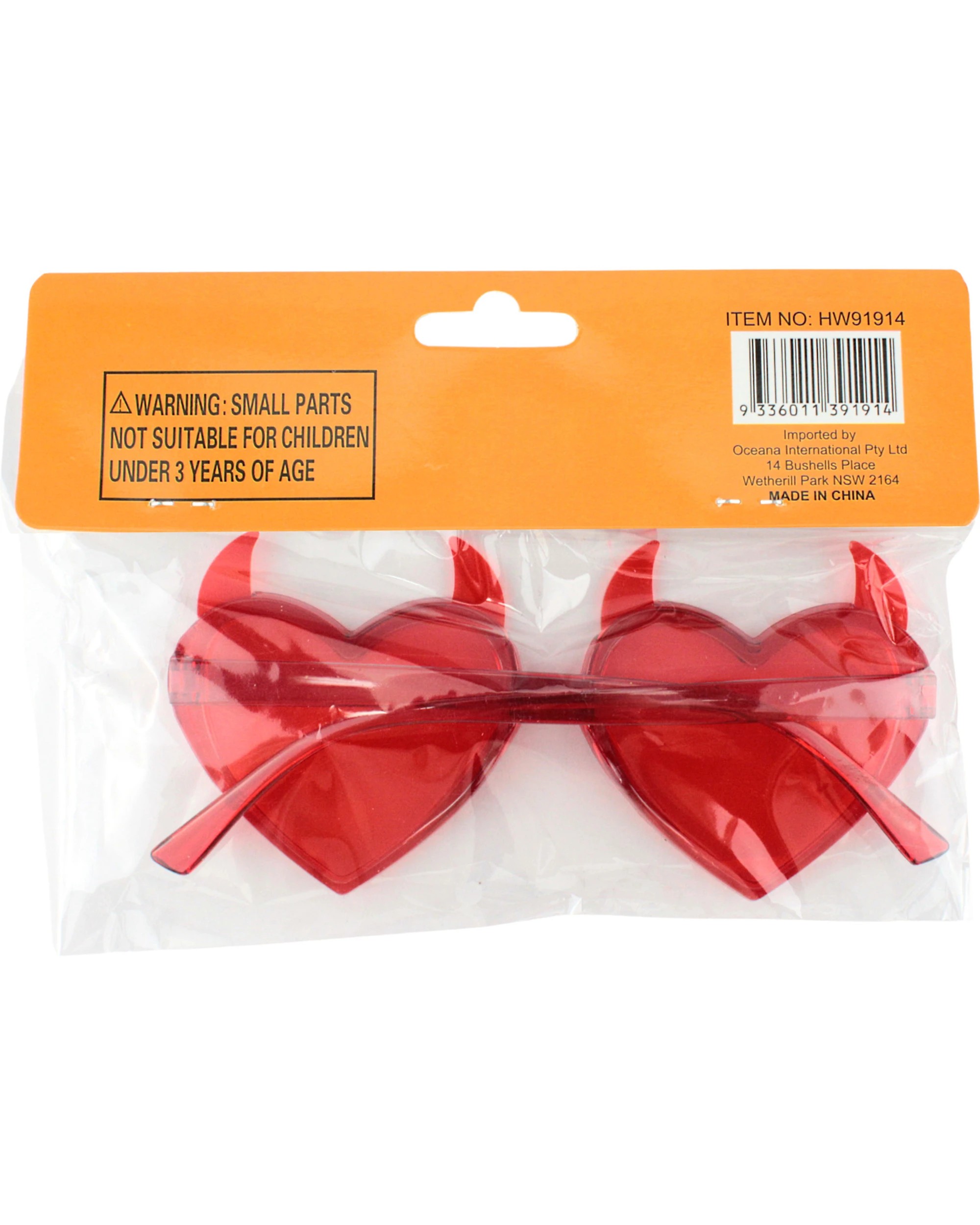 4 Oceana Horned Devil Party Glasses - One Size - Red, 4 of 4