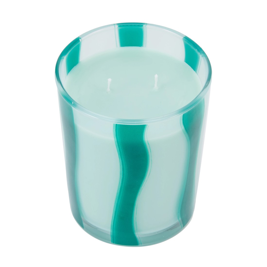3 Christmas Green Glass Candy Candle, 3 of 6