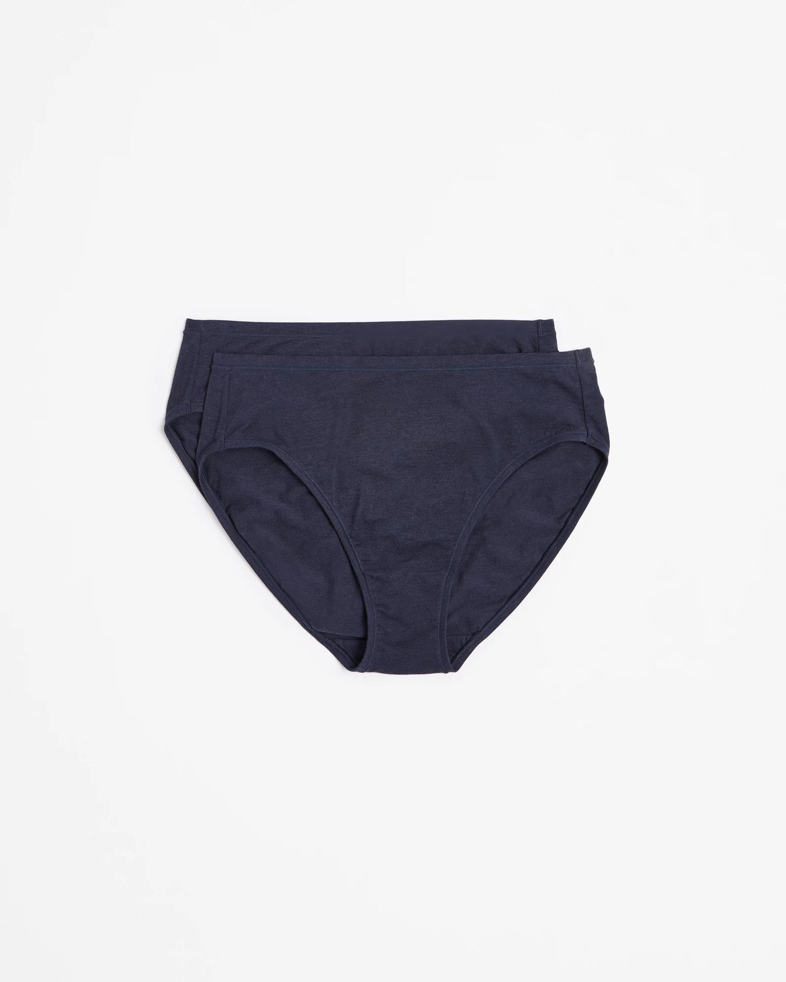 3 Target 2 Pack Bamboo High Cut Briefs NAVY BLUE, 3 of 4