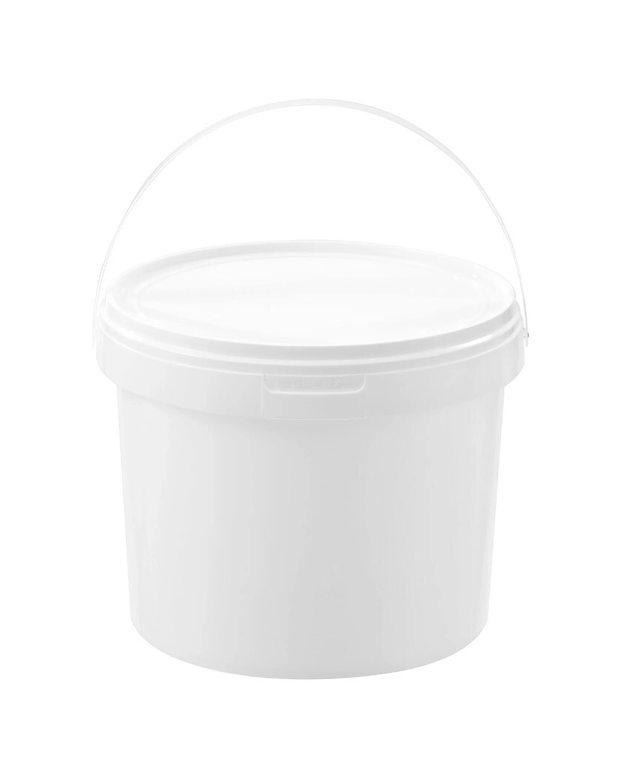 3 Boxsweden 3PK Boxsweden 5L Heavy Duty Handled Pail Bucket BPA Safe Durable Material - White, 3 of 5