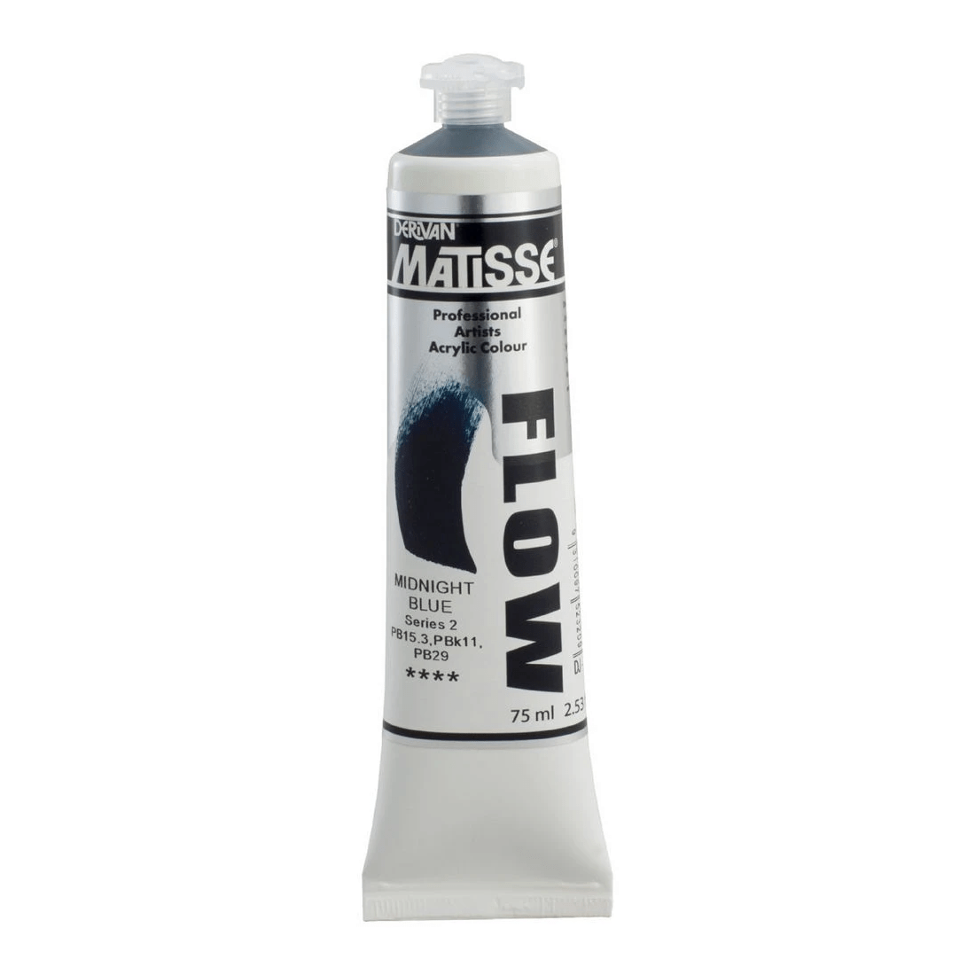 1 Derivan Matisse Flow Paint 75mL Midnight Blue S2, 1 of 2