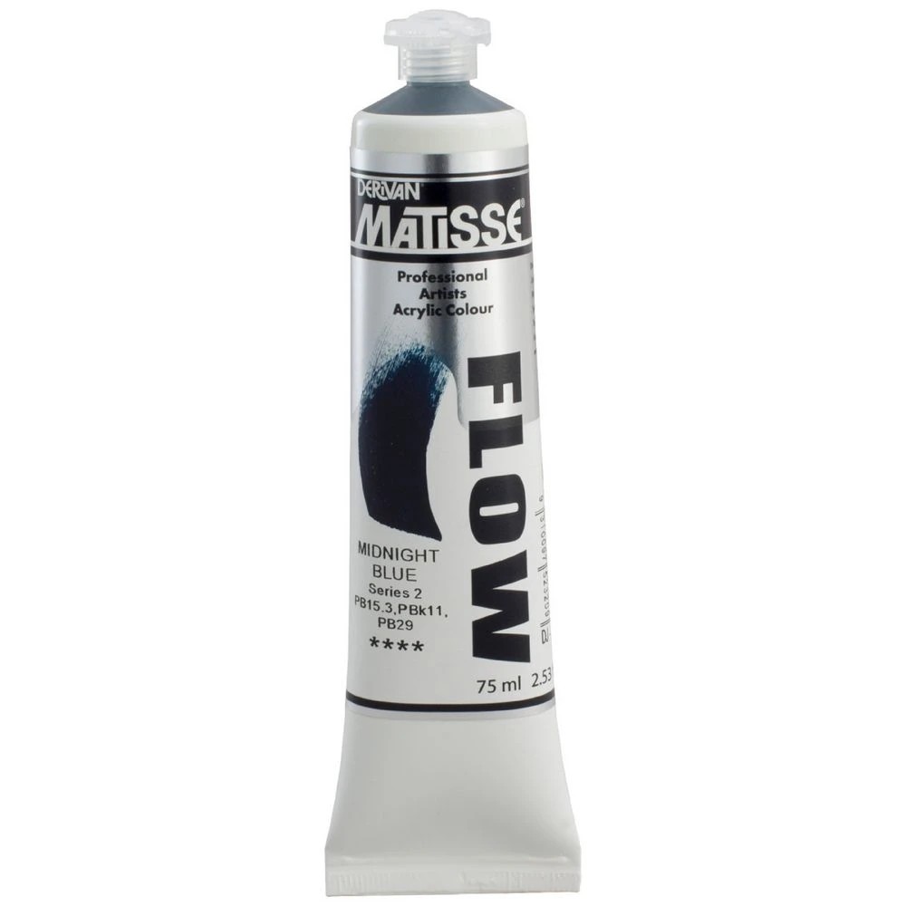 1 Derivan Matisse Flow Paint 75mL Midnight Blue S2, 1 of 2