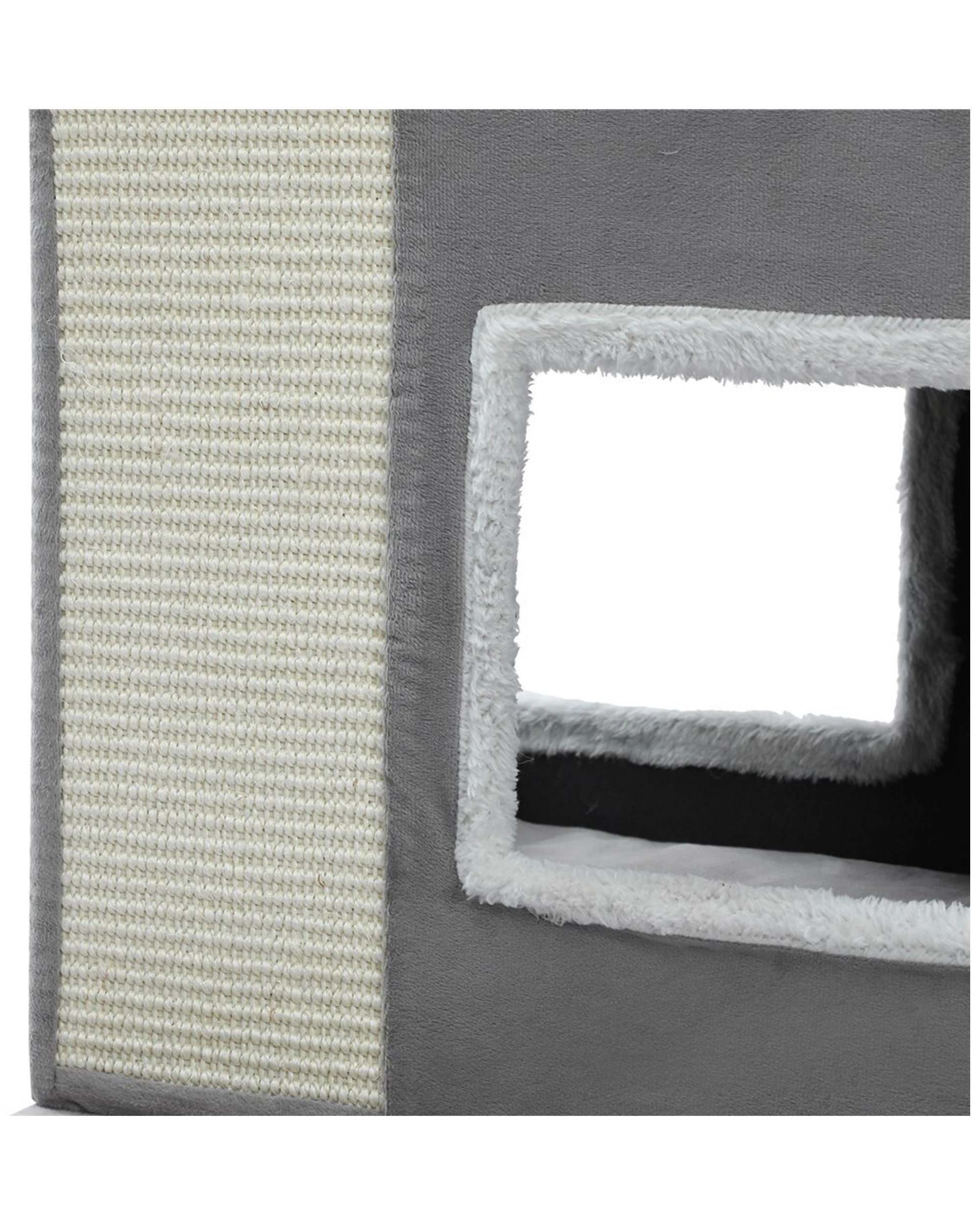 2 Paws & Claws 120cm Catsby Essendon Cat Tower Furniture Scratching Post - Grey, 2 of 4