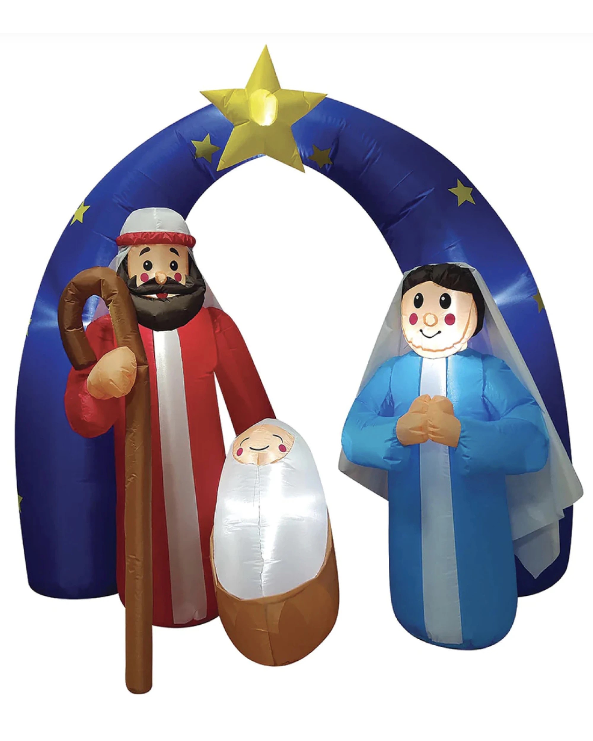 1 Christmas Charm 180cm Xmas Inflatable Christmas Decor Nativity Sence Jesus, 1 of 1