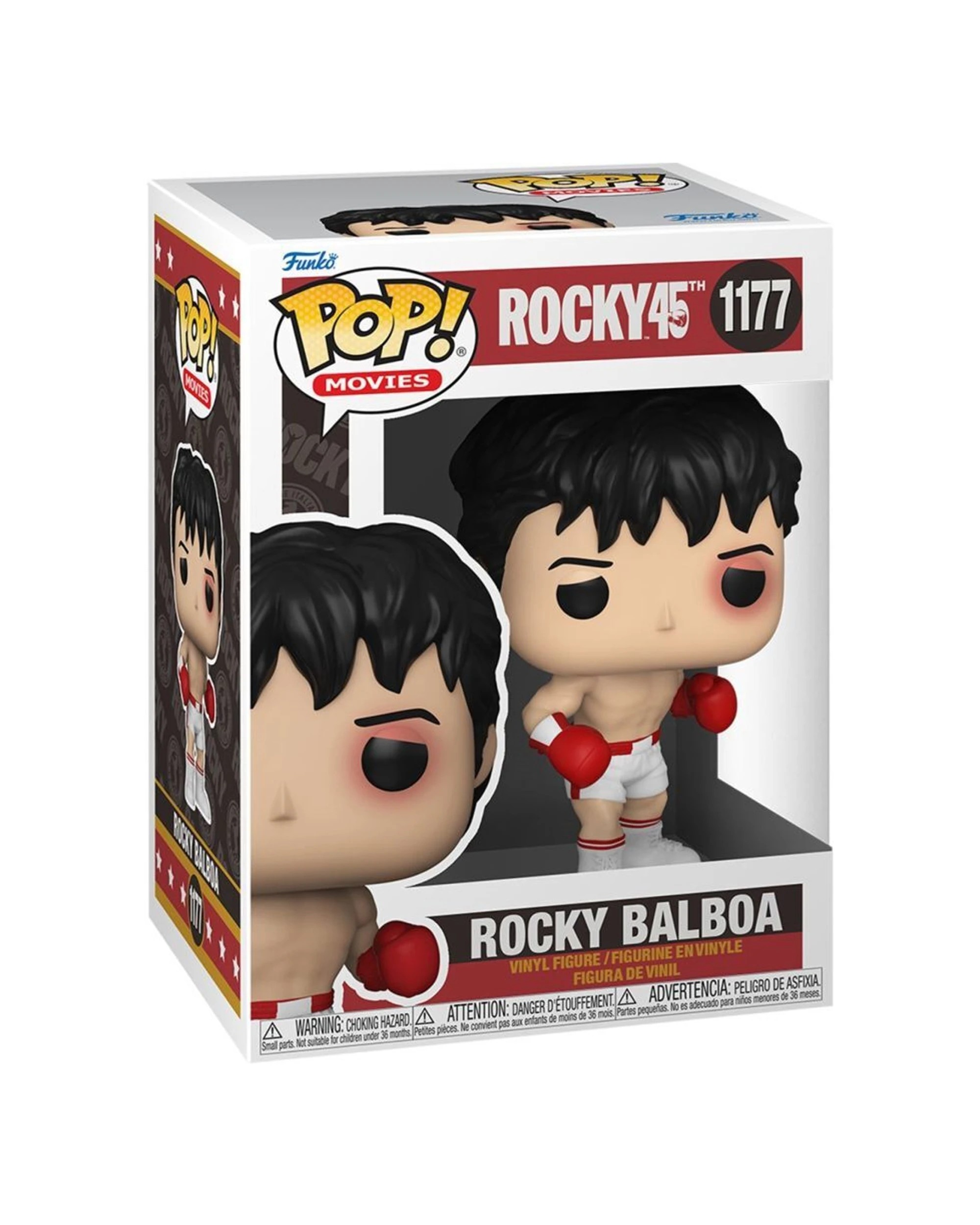 2 Pop Vinyl Figurine Rocky - Rocky Balboa 45Th Anniv - Action Figure 10cm Vinyl - Multi, 2 of 3