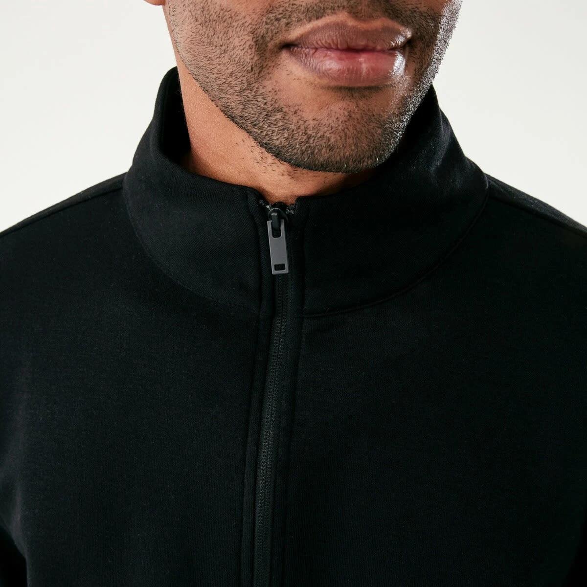 5 Active Mens Half Zip Pullover Black, 5 of 6