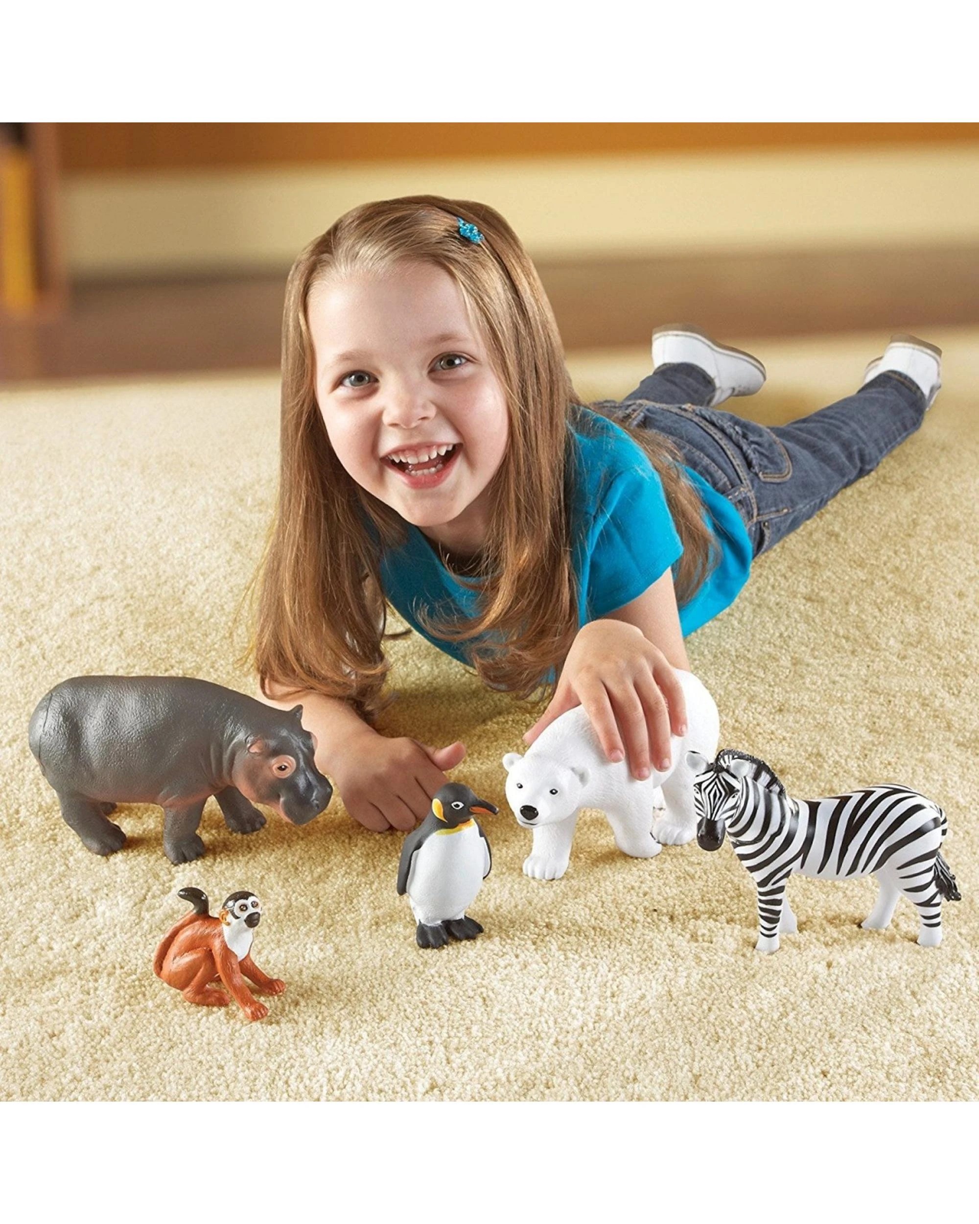 5 Learning Resources Jumbo Zoo Animals Set of 5, 5 of 6