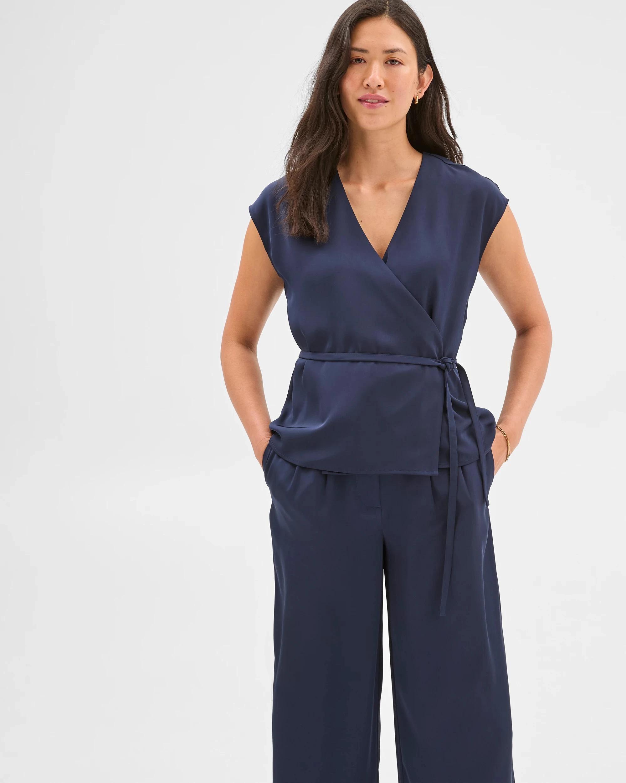 2 Tie Front Top - Preview OXFORD, 2 of 7