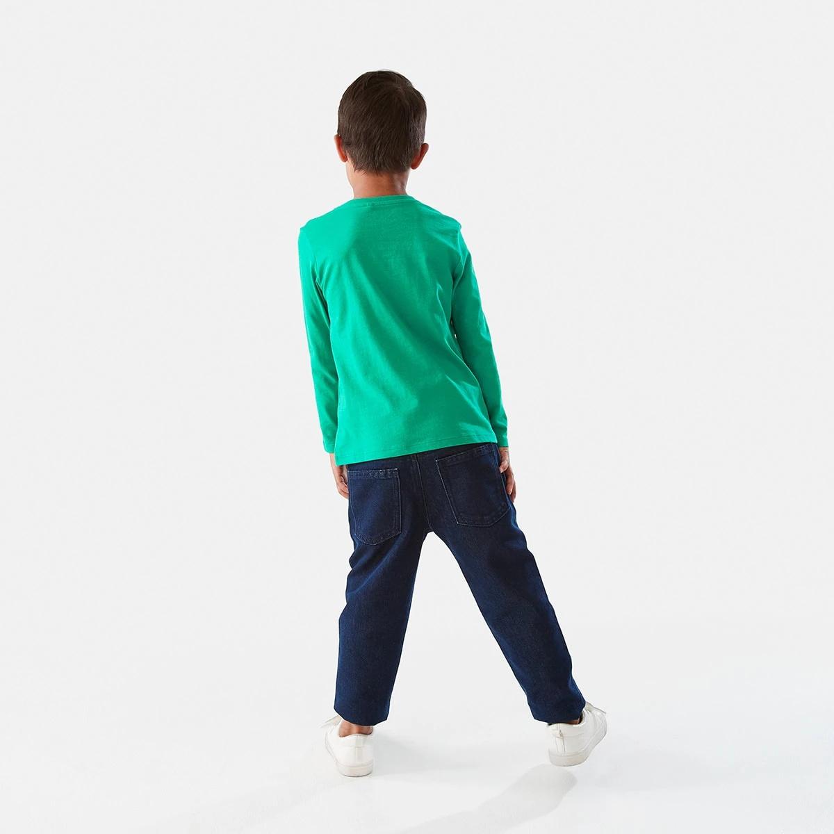 6 Long Sleeve Print T-shirt Lush Dino, 6 of 8