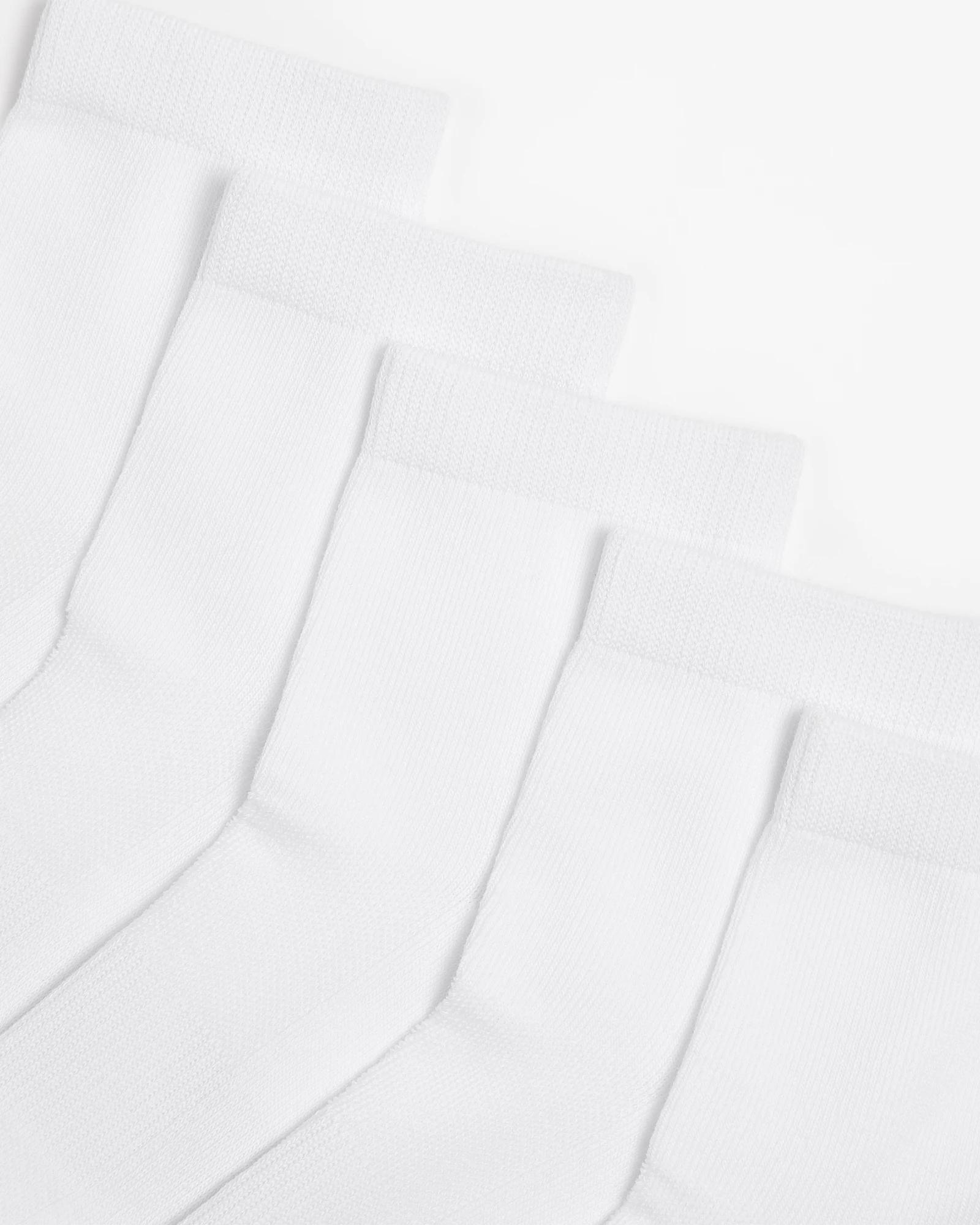 2 Target Woman Australian Cotton Blend Quarter Crew Socks WHITE, 2 of 3