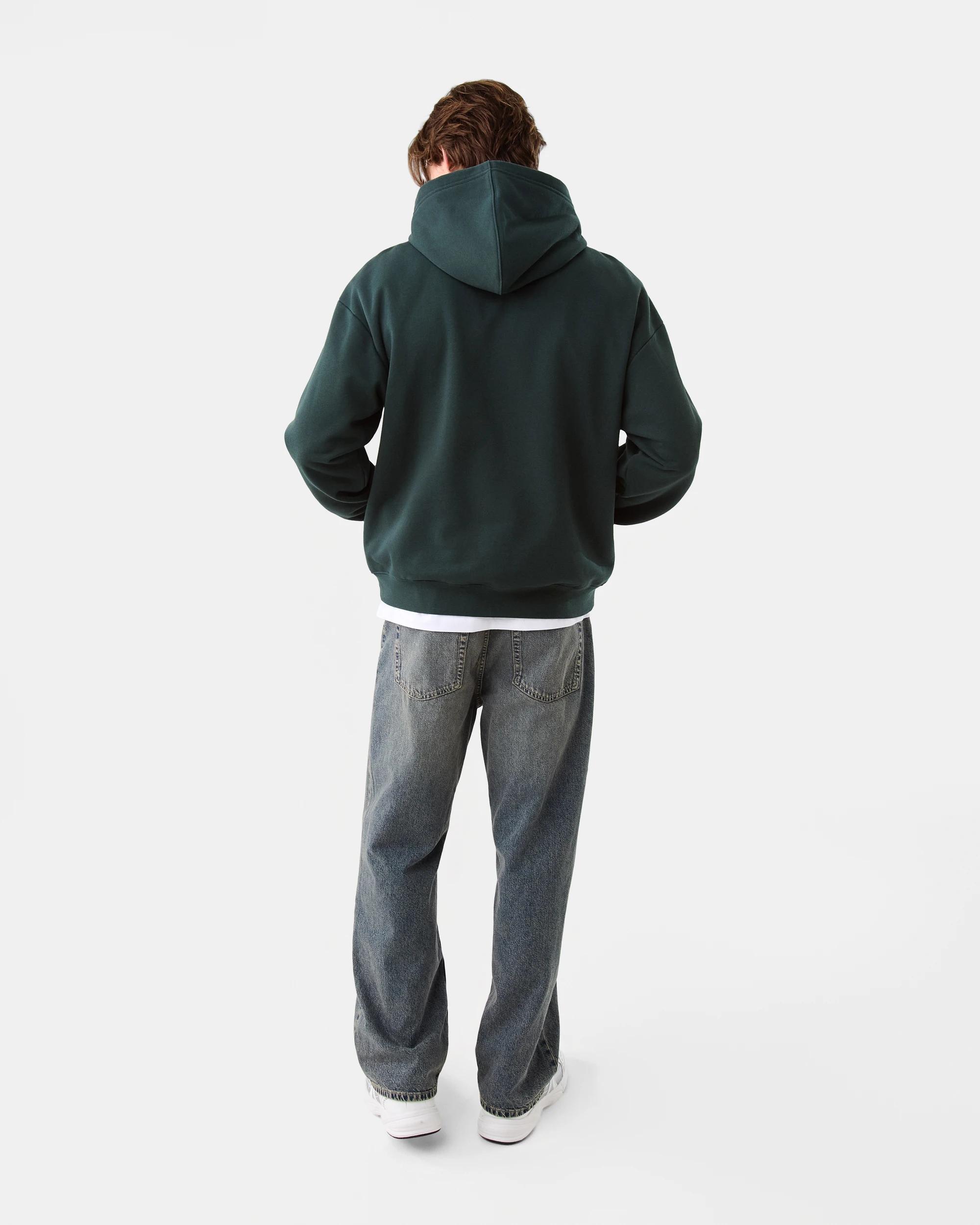 4 Oversized Boxy Print Hoodie Grn Chicgo, 4 of 7