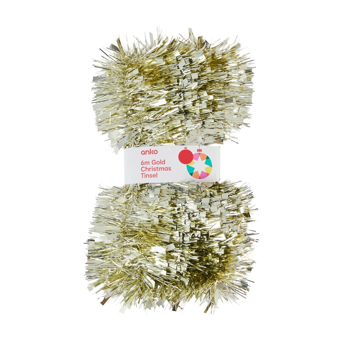 1 6m Gold Christmas Tinsel, 1 of 3
