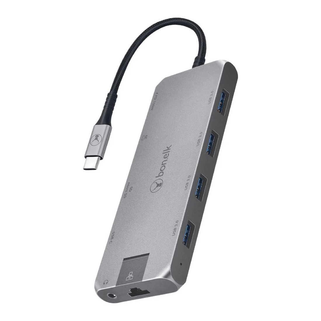 1 Bonelk Long-Life USB-C 11-in-1 Multiport Hub Space Grey, 1 of 7