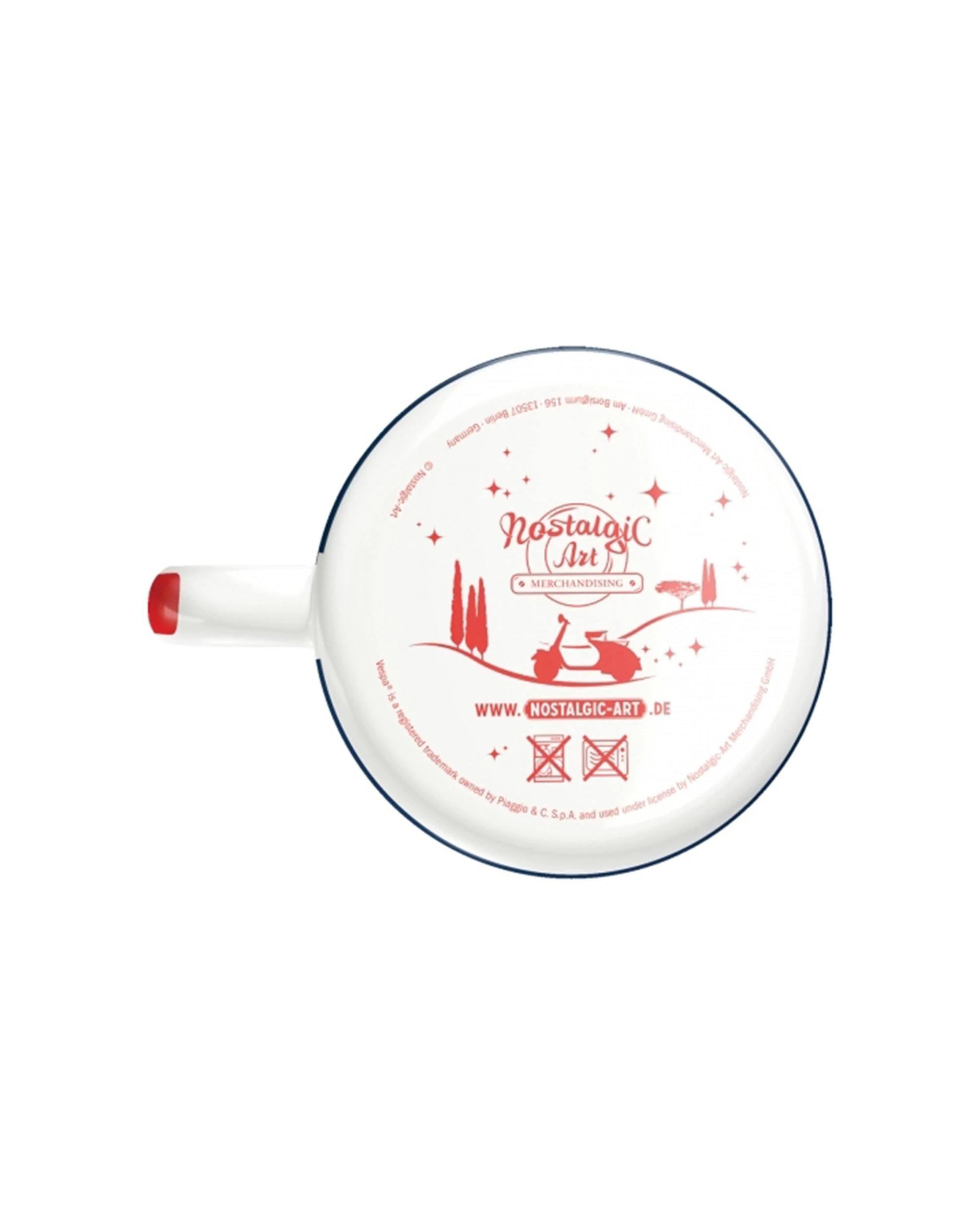 4 Nostalgic-Art Enamel Mug 360ml Mug -  Scooter Theme Vespa Service - Pattern, 4 of 4