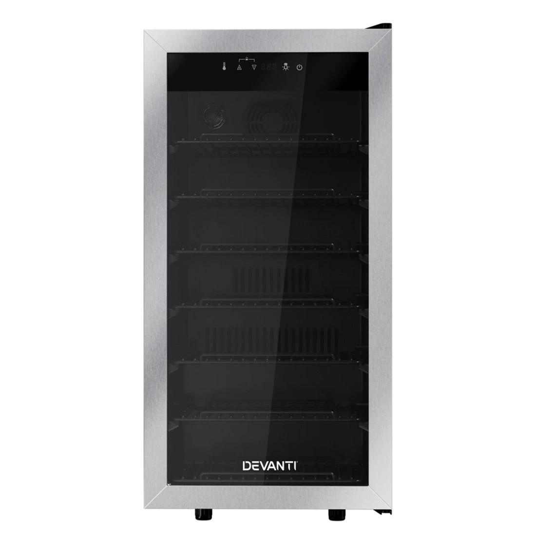 4 Devanti Wine Fridge Cooler 42 Bottles - Black, 4 of 7
