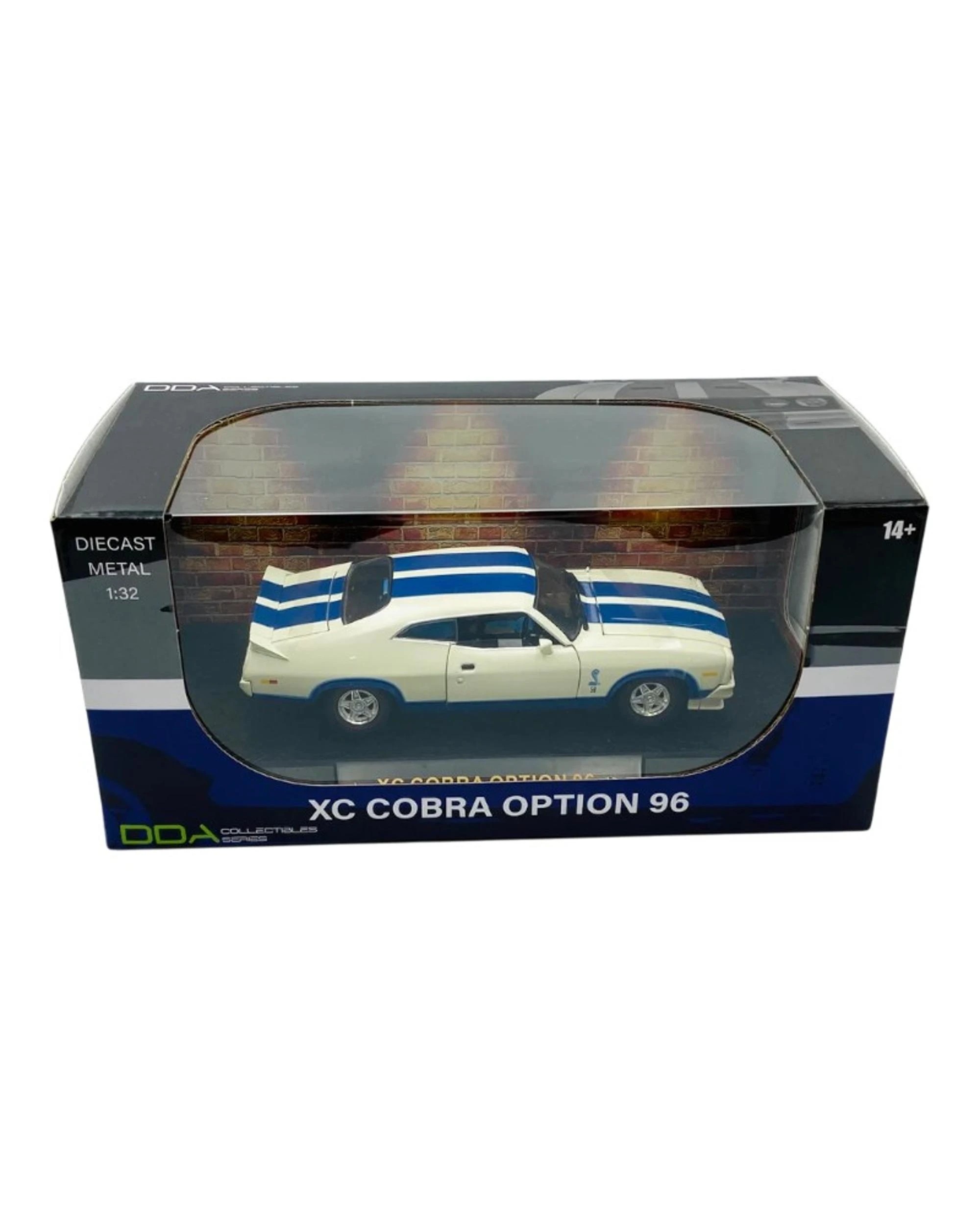 2 DDA Ford Falcon XC Cobra Option 96 White with Blue Stripes 1:32 Scale Diecast Vehicle, 2 of 4