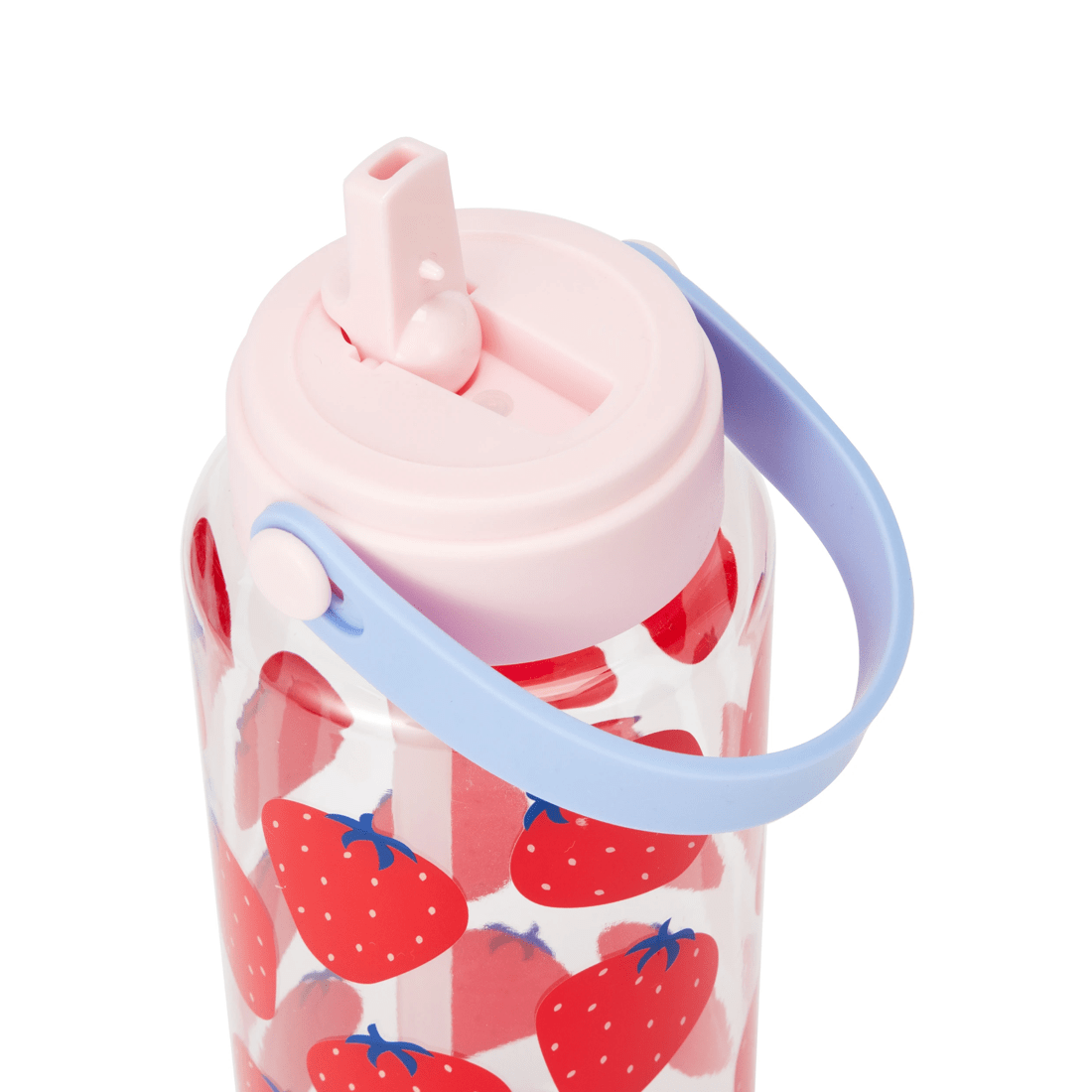 2 1L Drink Bottle with Handle - Strawberry, 2 of 6