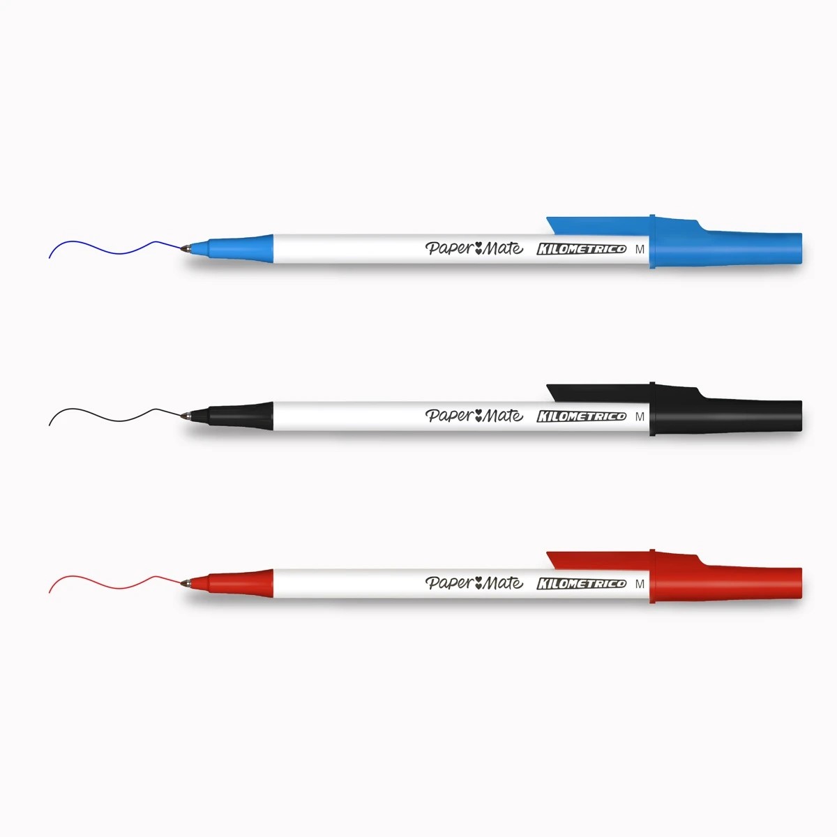 2 10 Pack Paper Mate Kilometrico Ballpoint Pens - Multi Colour, 2 of 7