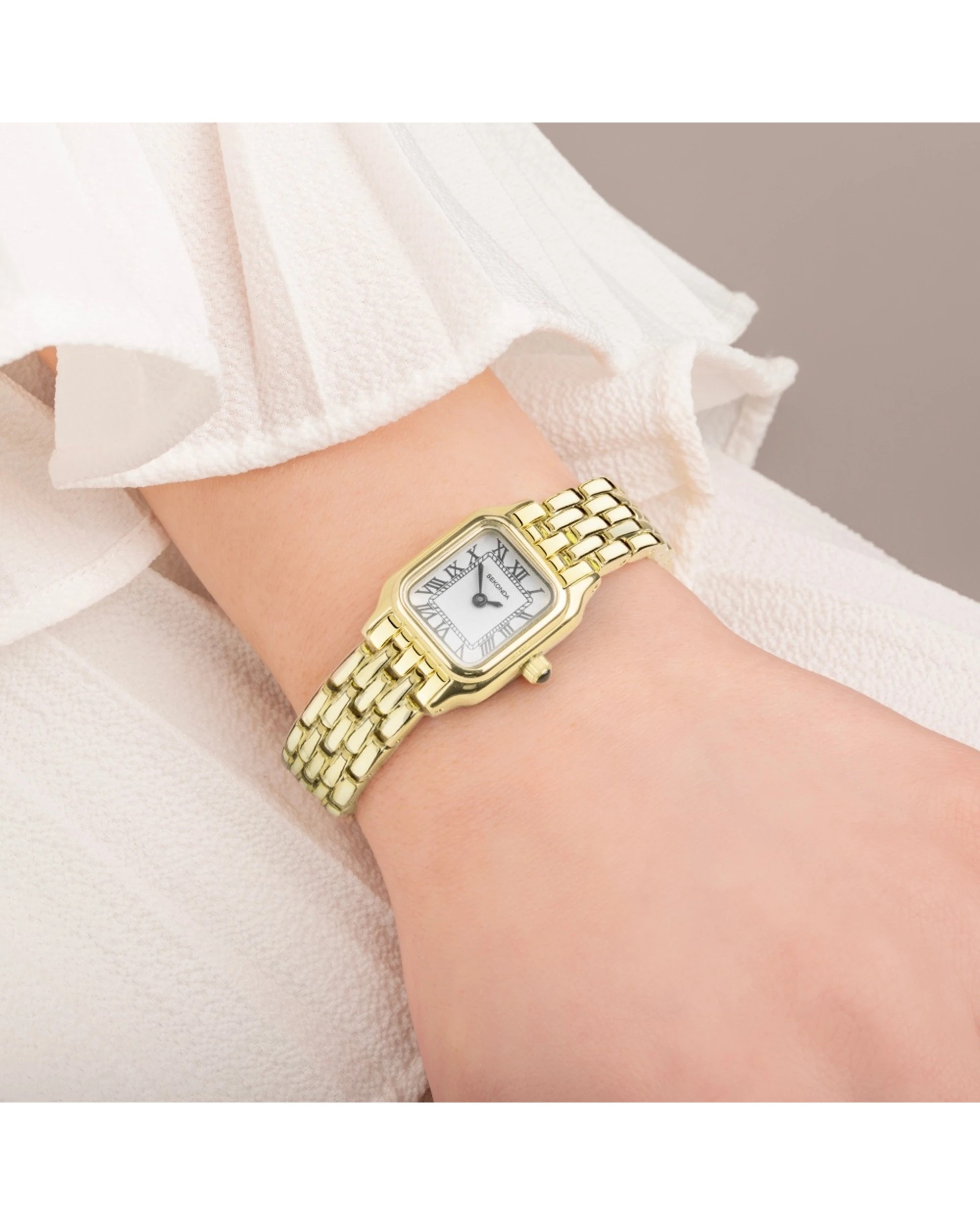 7 Sekonda Women's Monica Gold Watch Stainless Steel Plated Band 20mm Case, 7 of 7