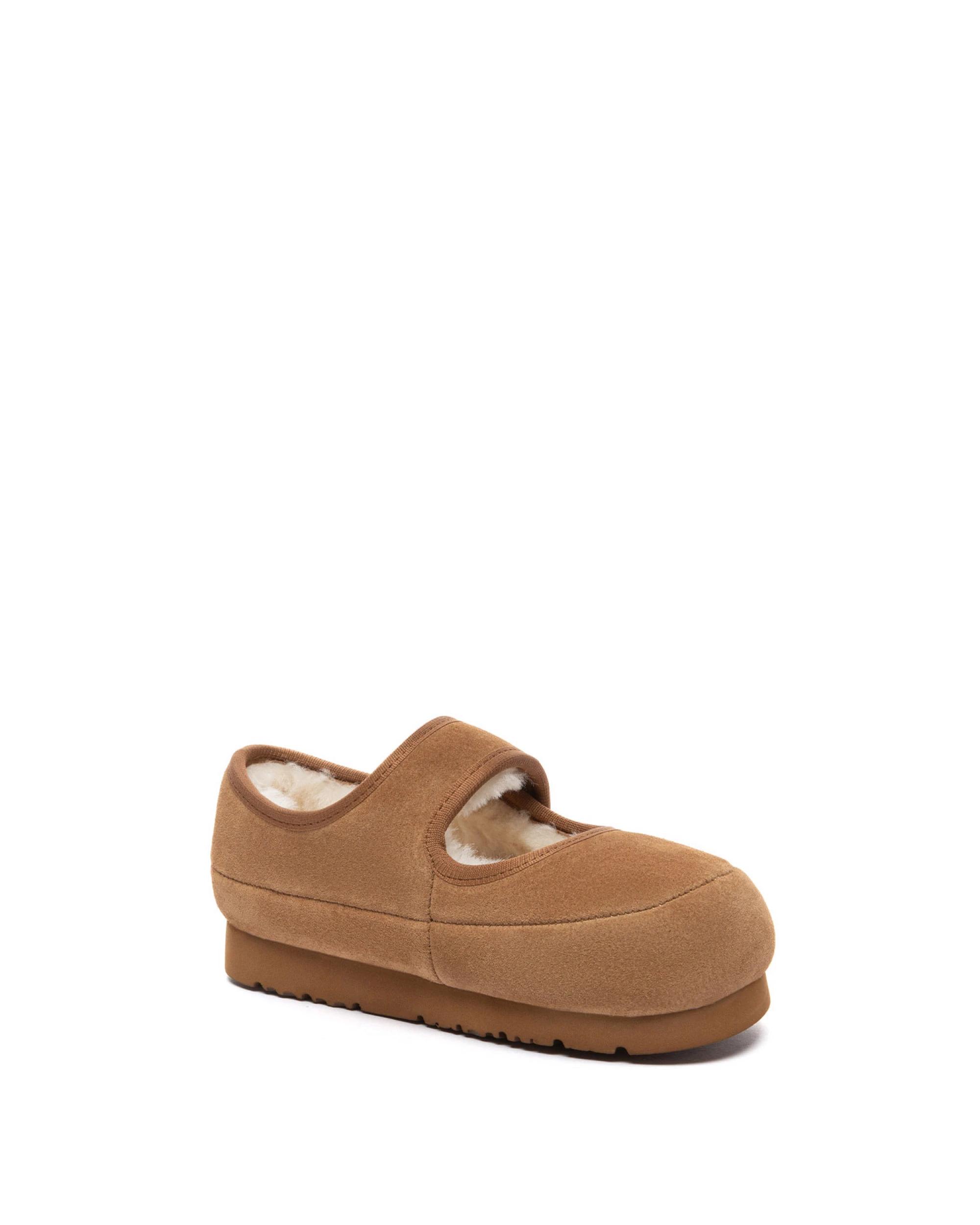 2 Australian Shepherd UGG Kids Mary Jane Millie Slippers CHESTNUT, 2 of 5