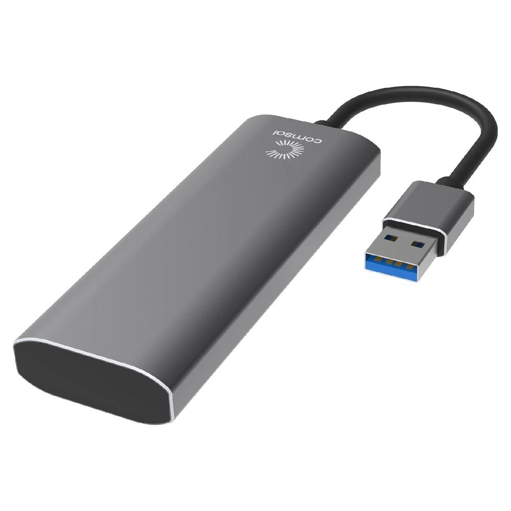 4 Comsol USB-A 4-Port USB-A Hub Silver, 4 of 5